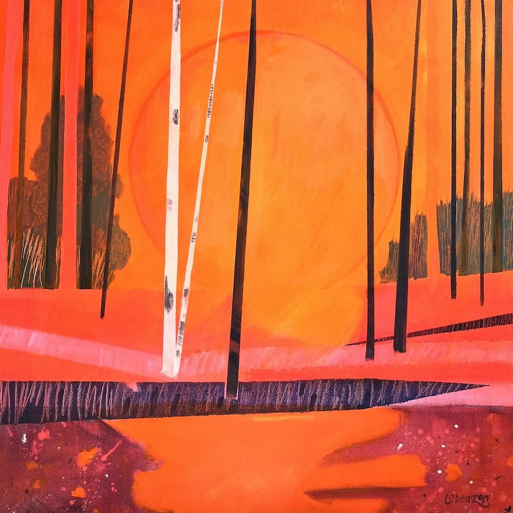 The Sun Spilled Through The Woods 20x20 acrylic .jpeg