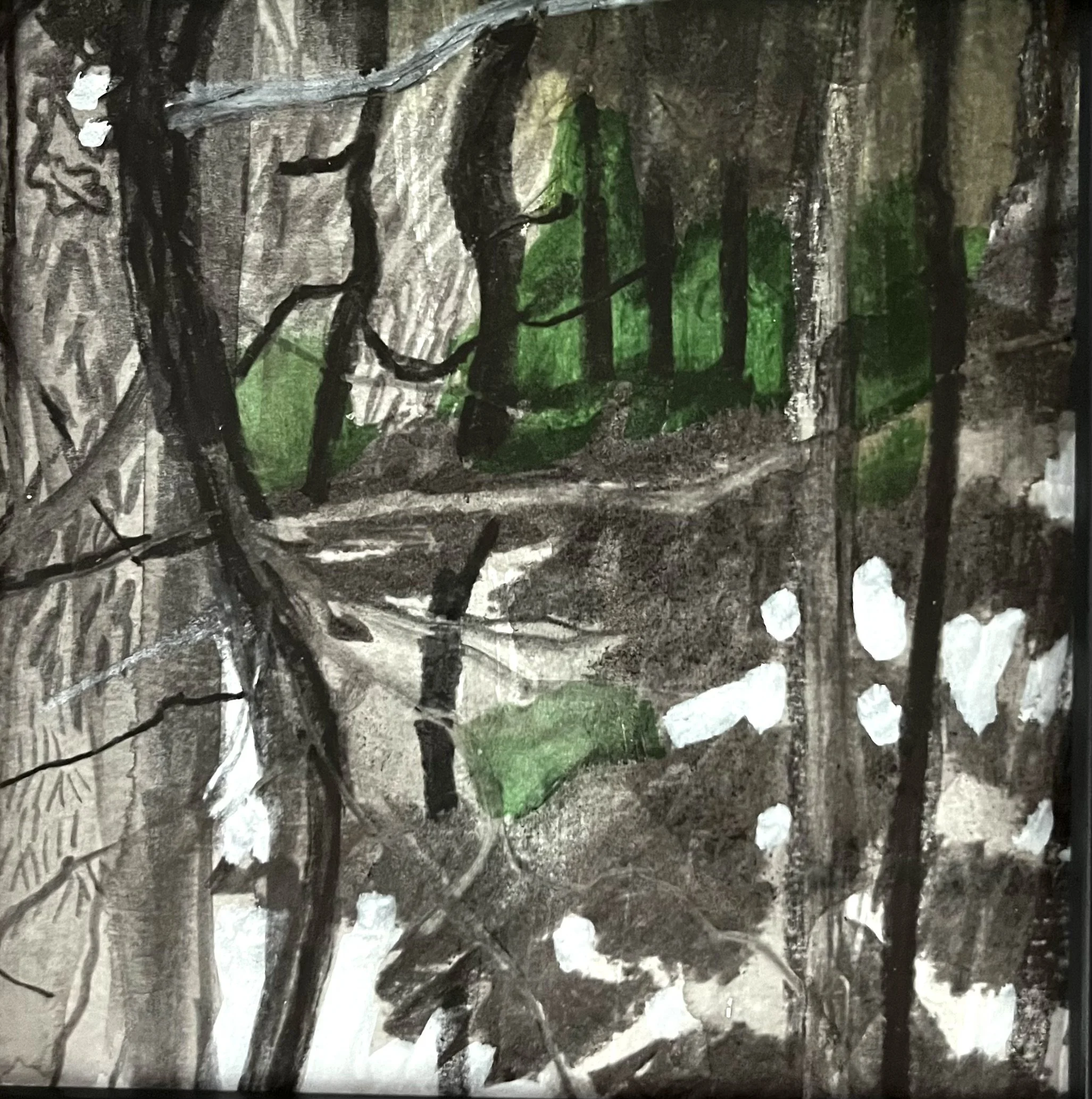 Fieldwork 3, mixed media, 7.5x7.5, framed .jpeg