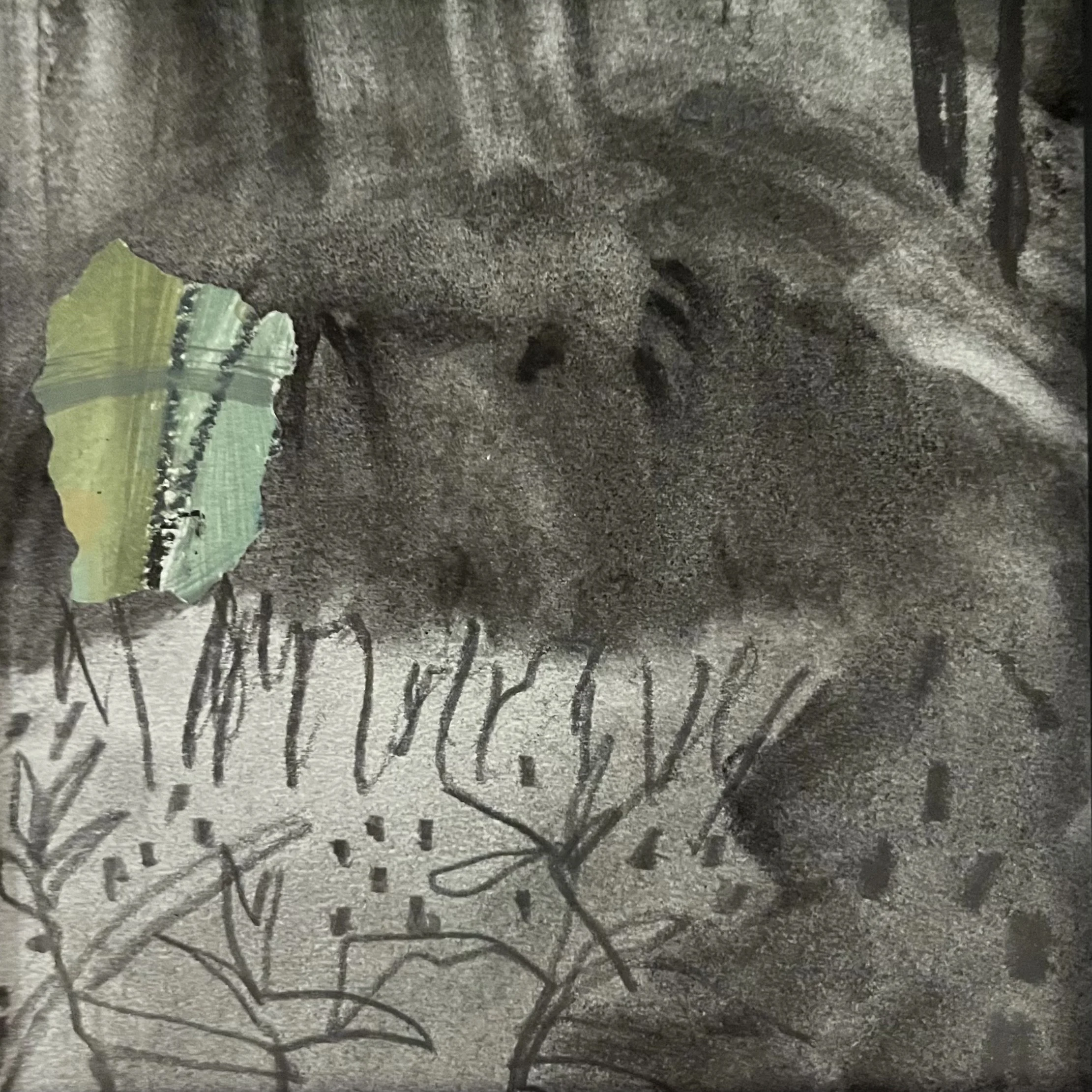 Fieldwork 4, mixed media, 7.5x7.5, framed .jpeg