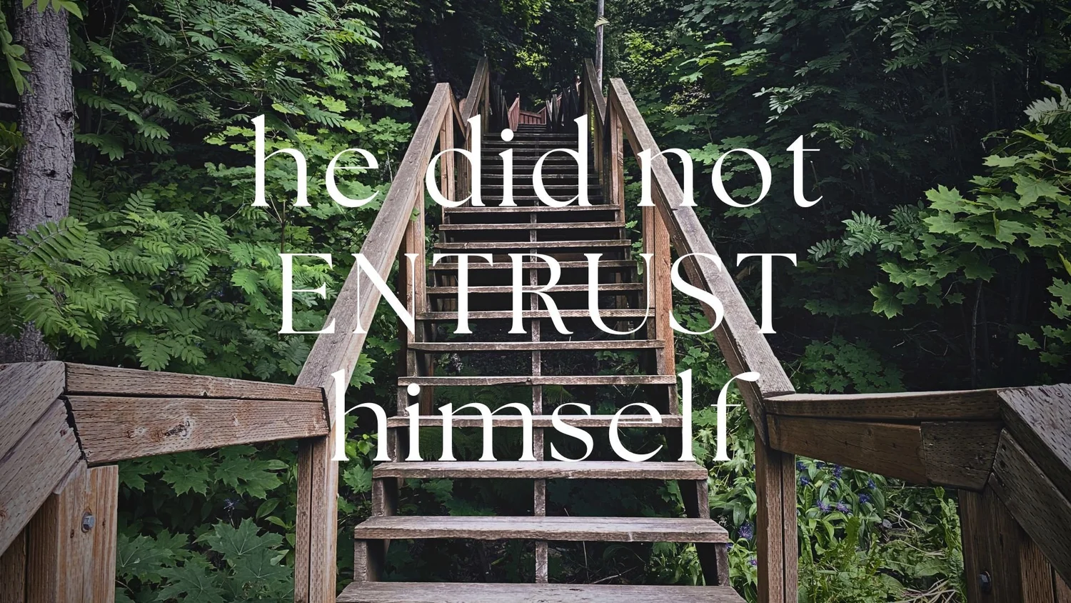 He Did Not Entrust Himself episode artwork