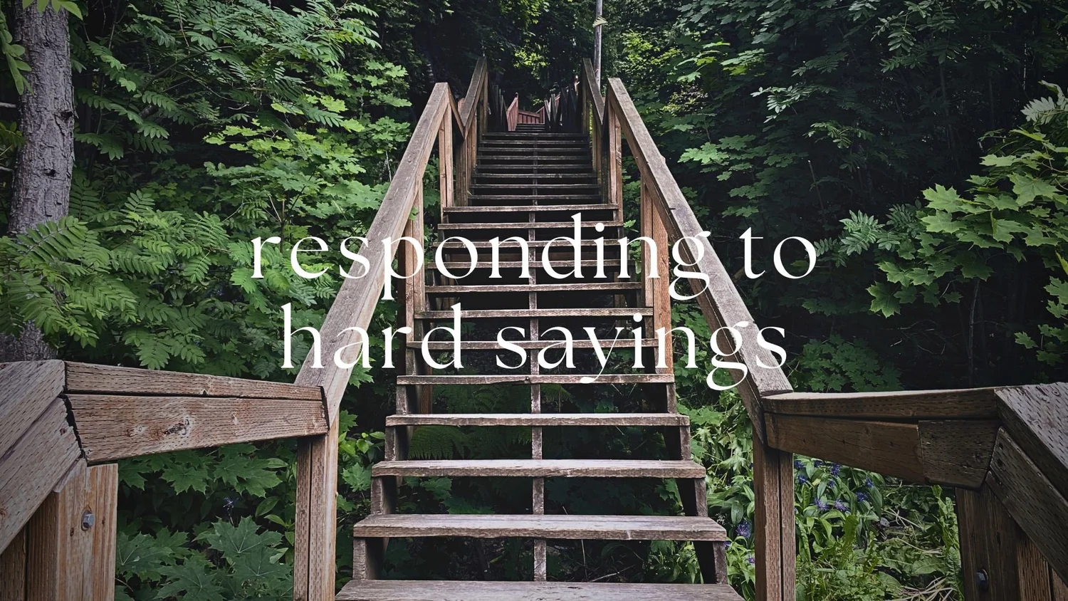 Responding to Hard Sayings episode artwork