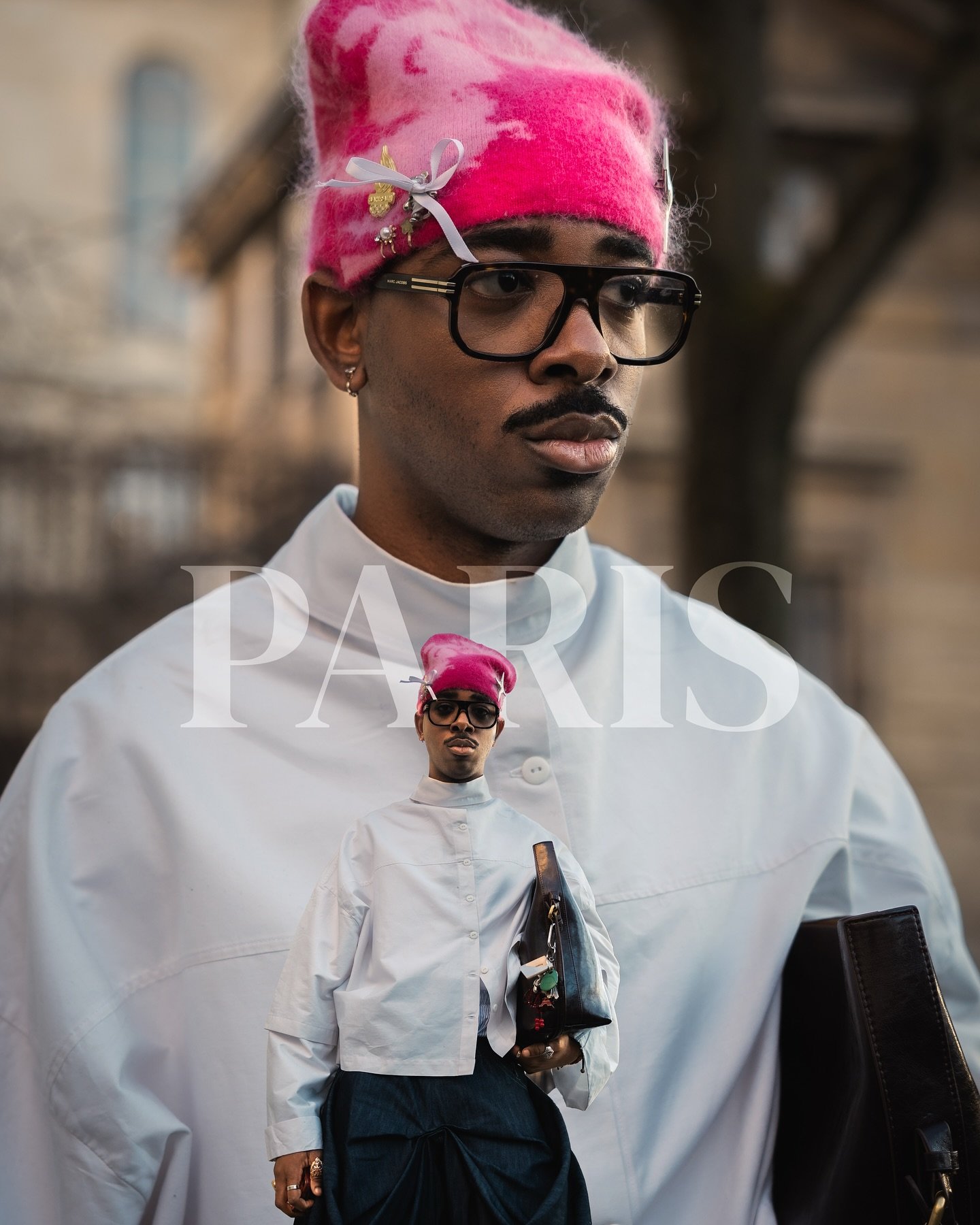 Soft rebellion with a Paris twist – candy pink mohair, sharp lines, and denim folded like sculpture. Fashion Week isn’t just runway, it’s attitude.
#pfw #streetstyleparis #parisfashionweek2025