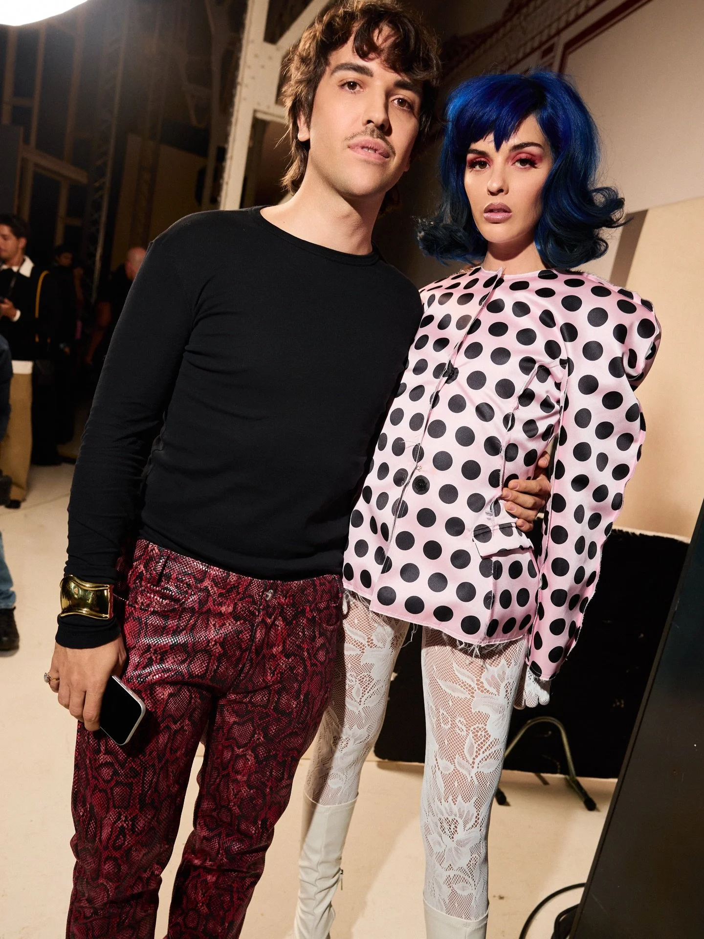 10 years of @gcdswear 🎂 

Backstage energy and a few (of many) close ups from the anniversary show @milanfashionweek. Big shoutout to @giulianocalza and the team! 
What a show.

Styling: @annatrevelyan 
MU: @raisaflowers 
Hair: @jawaraw 
Casting: @m