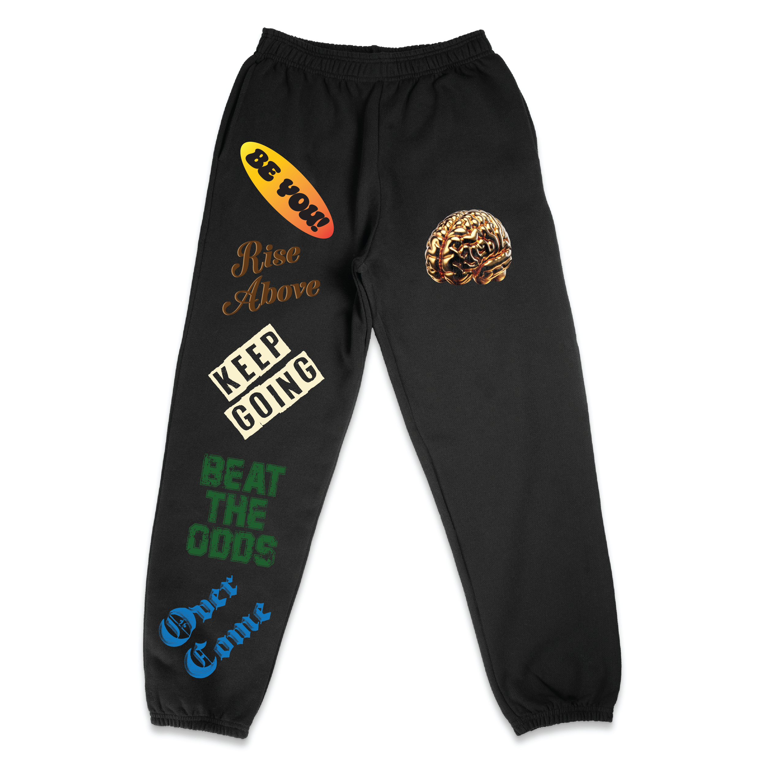 MOTIVATION SWEATPANTS (BLACK)