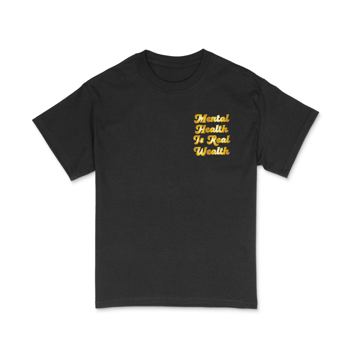 GOLD SCRIPT S/S TEE (BLACK)