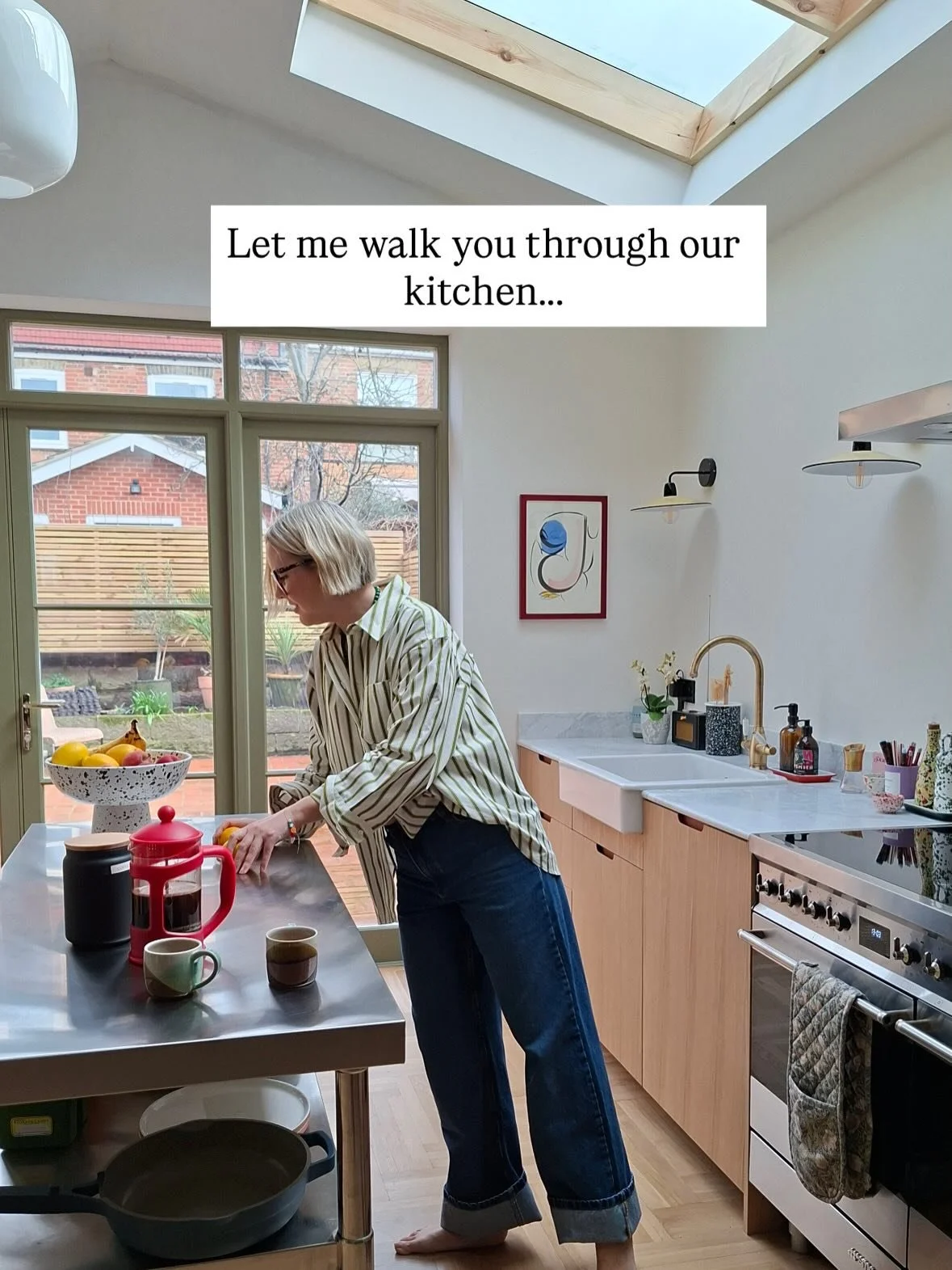 Apologies if the font is small, I had quite a lot to say! our kitchen: it&rsquo;s simple, bright and there&rsquo;s not a thing I&rsquo;d change (right now, anyway!)
