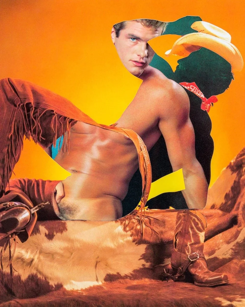   Reclining Cowboy, March,  Archival Pigment Print, 16”x20” + 32”x40” 