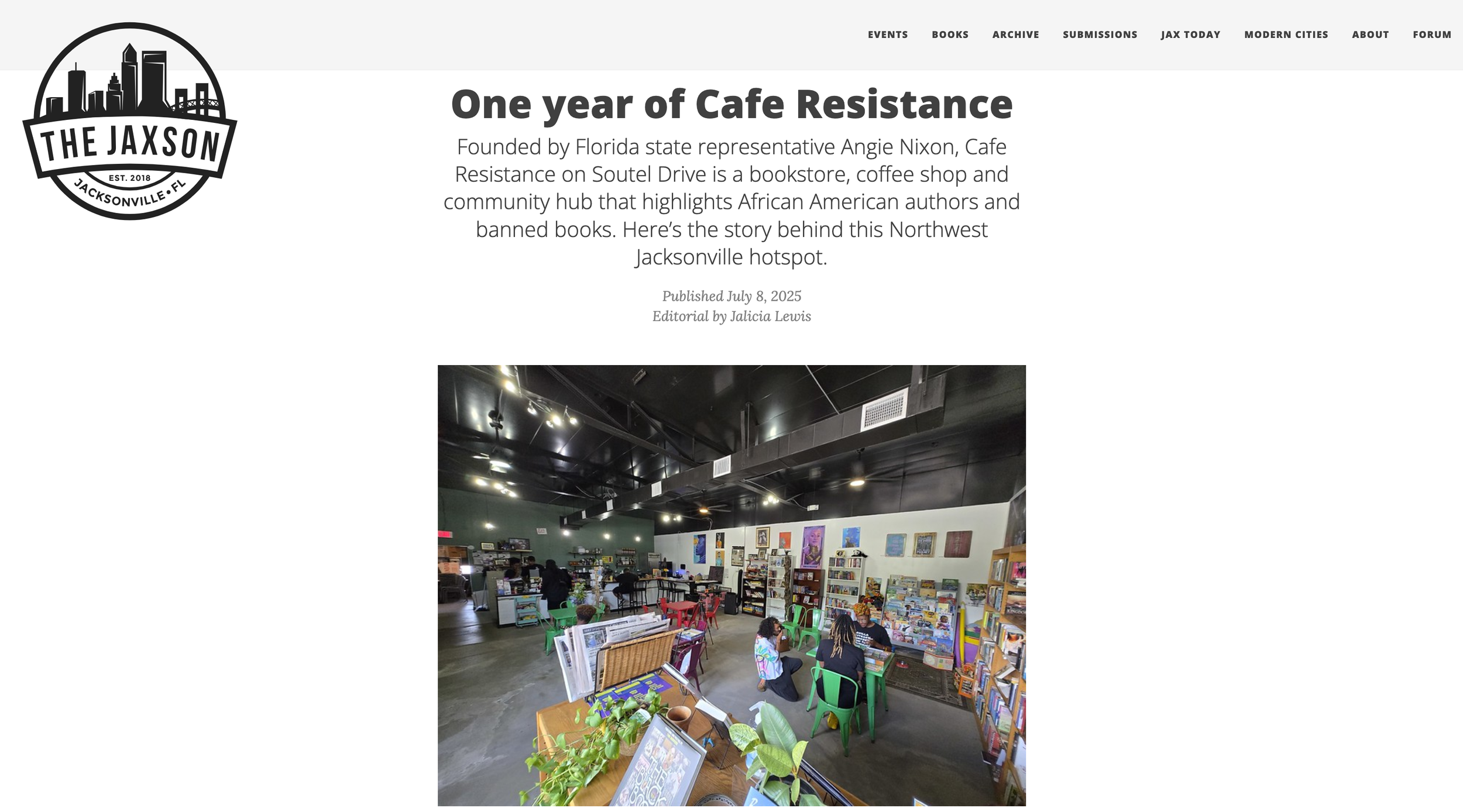 One year of Cafe Resistance