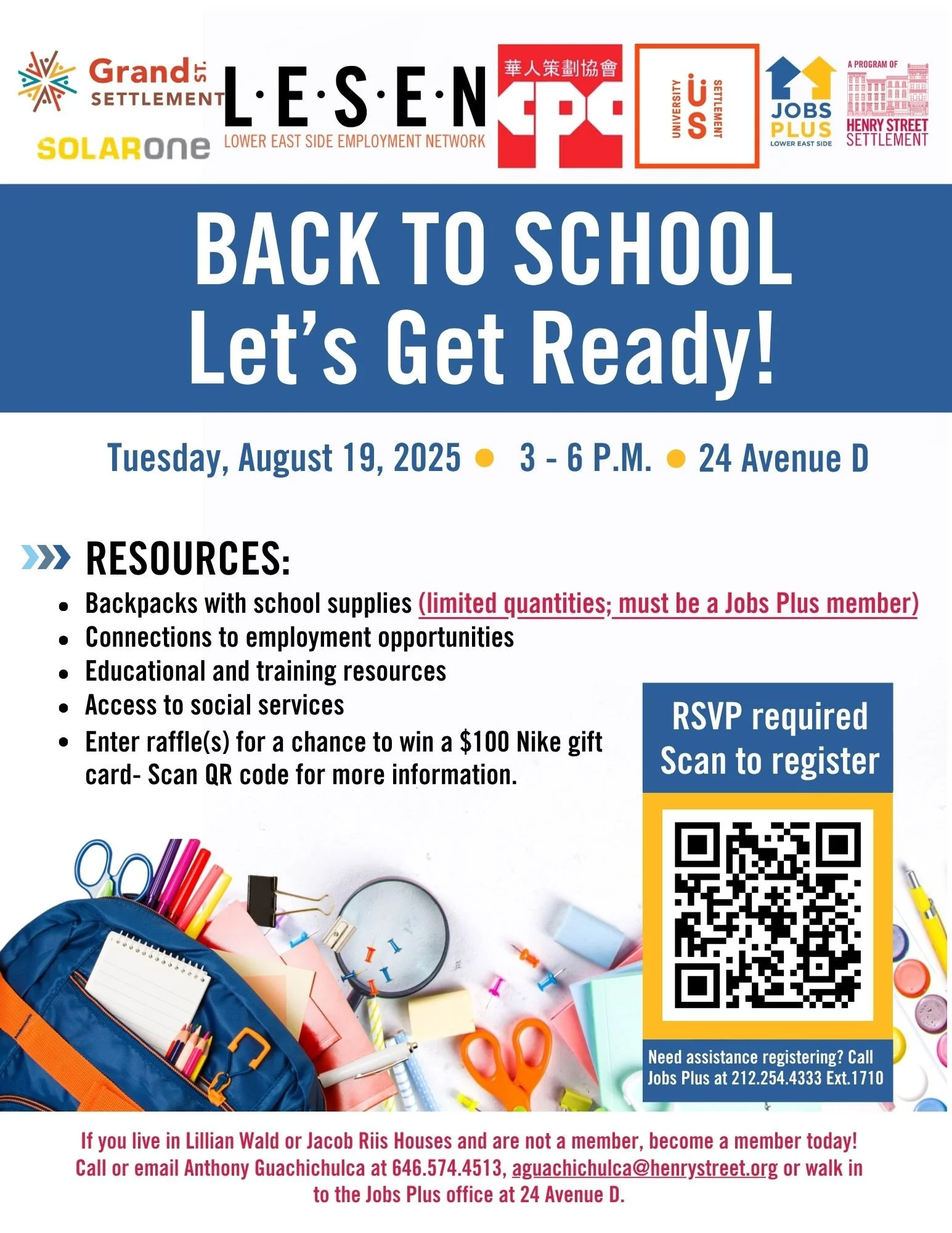 JobsPlus' Back to School Employment & Resources Fair