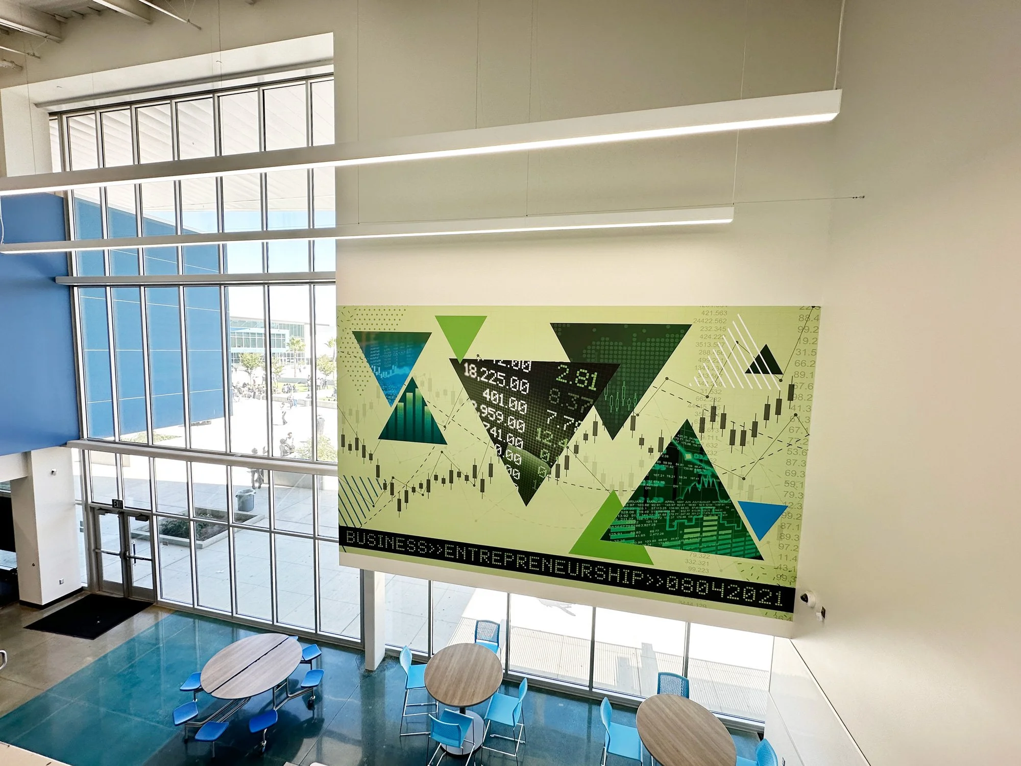 Business Pathway Mural for Liberty High