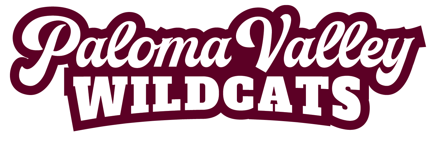 Paloma Valley Wildcats Text Logo