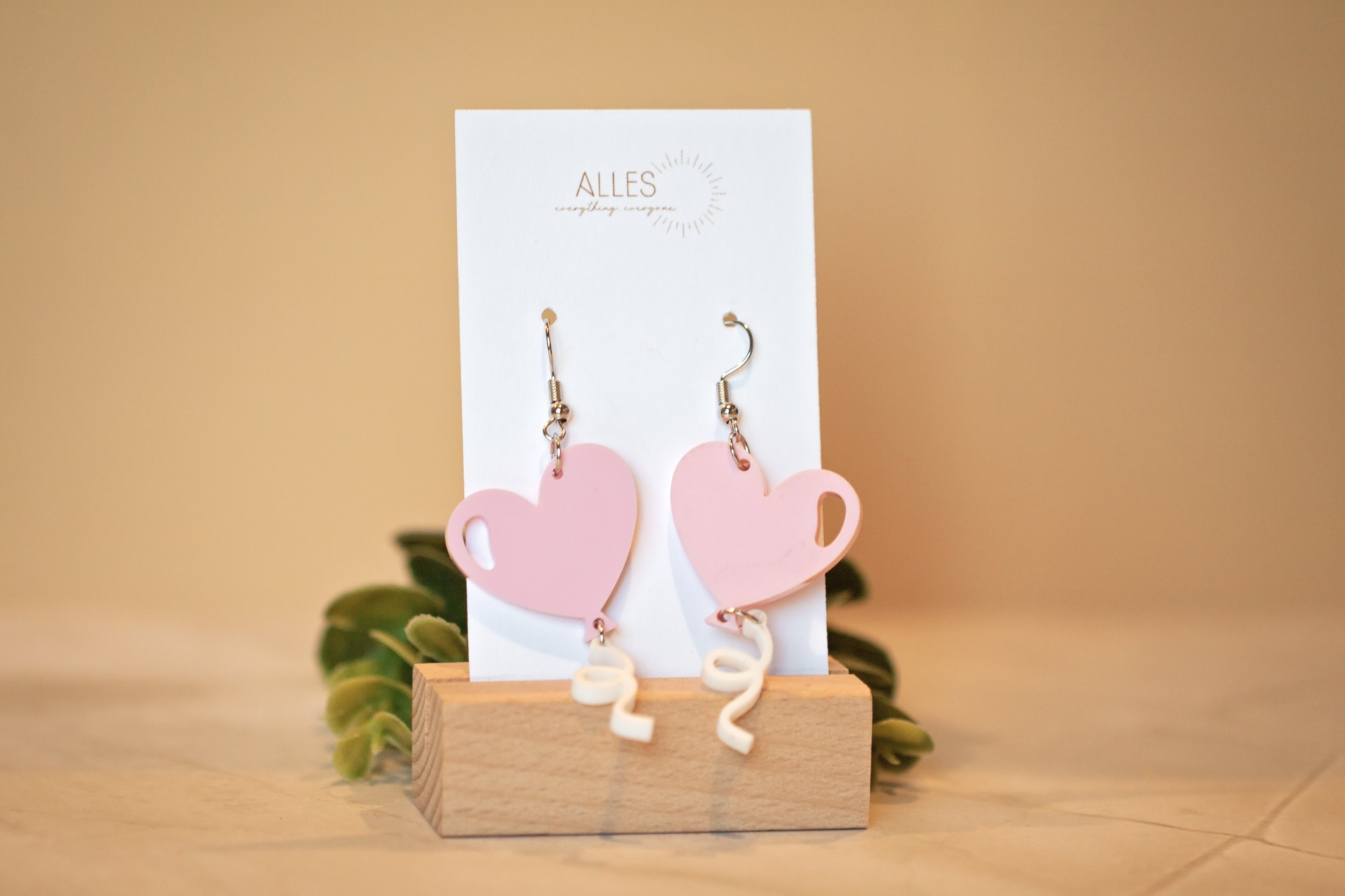 Heart Balloon Earrings