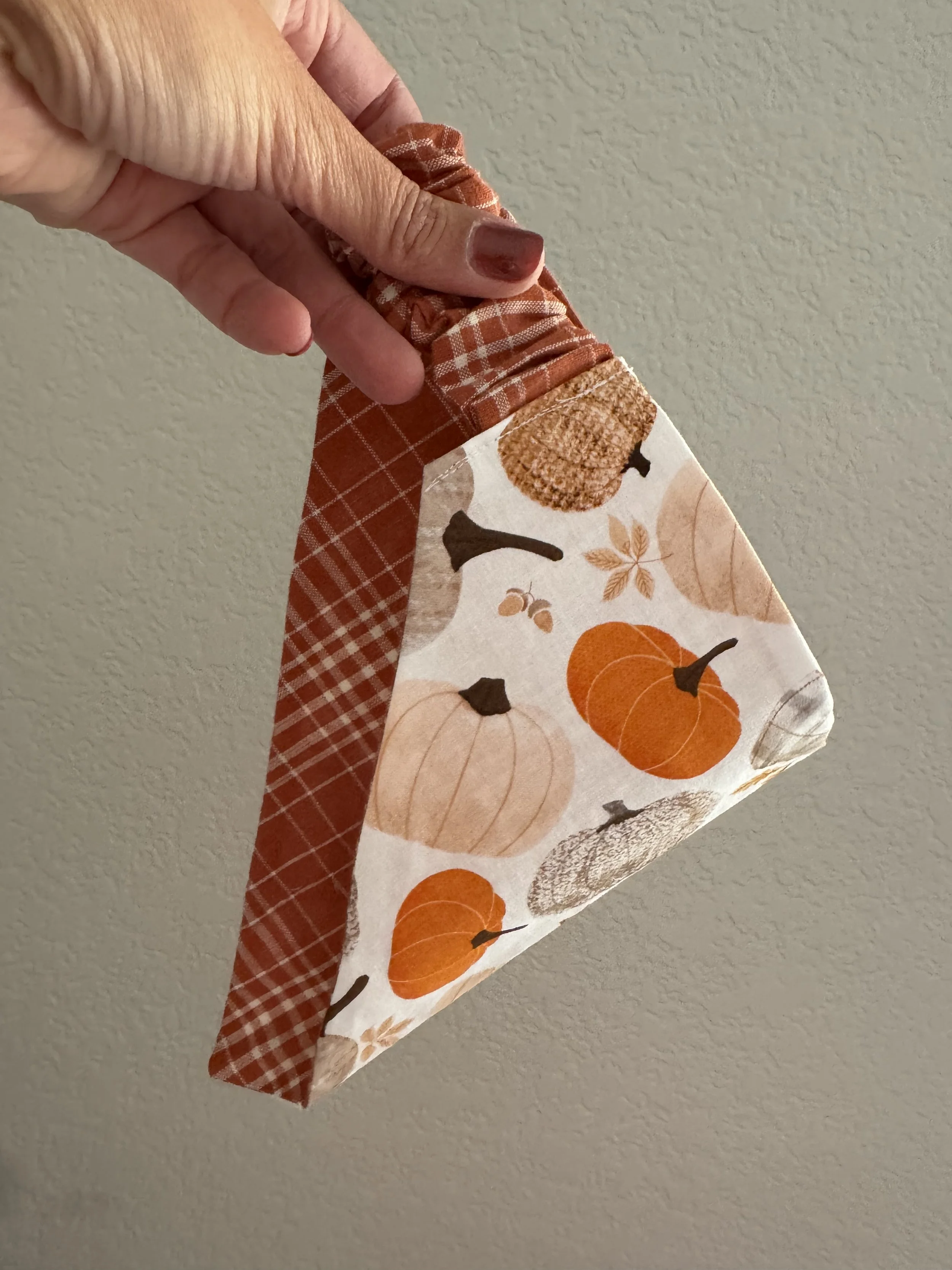 M - Pumpkin Patch Scrunchie Bandana