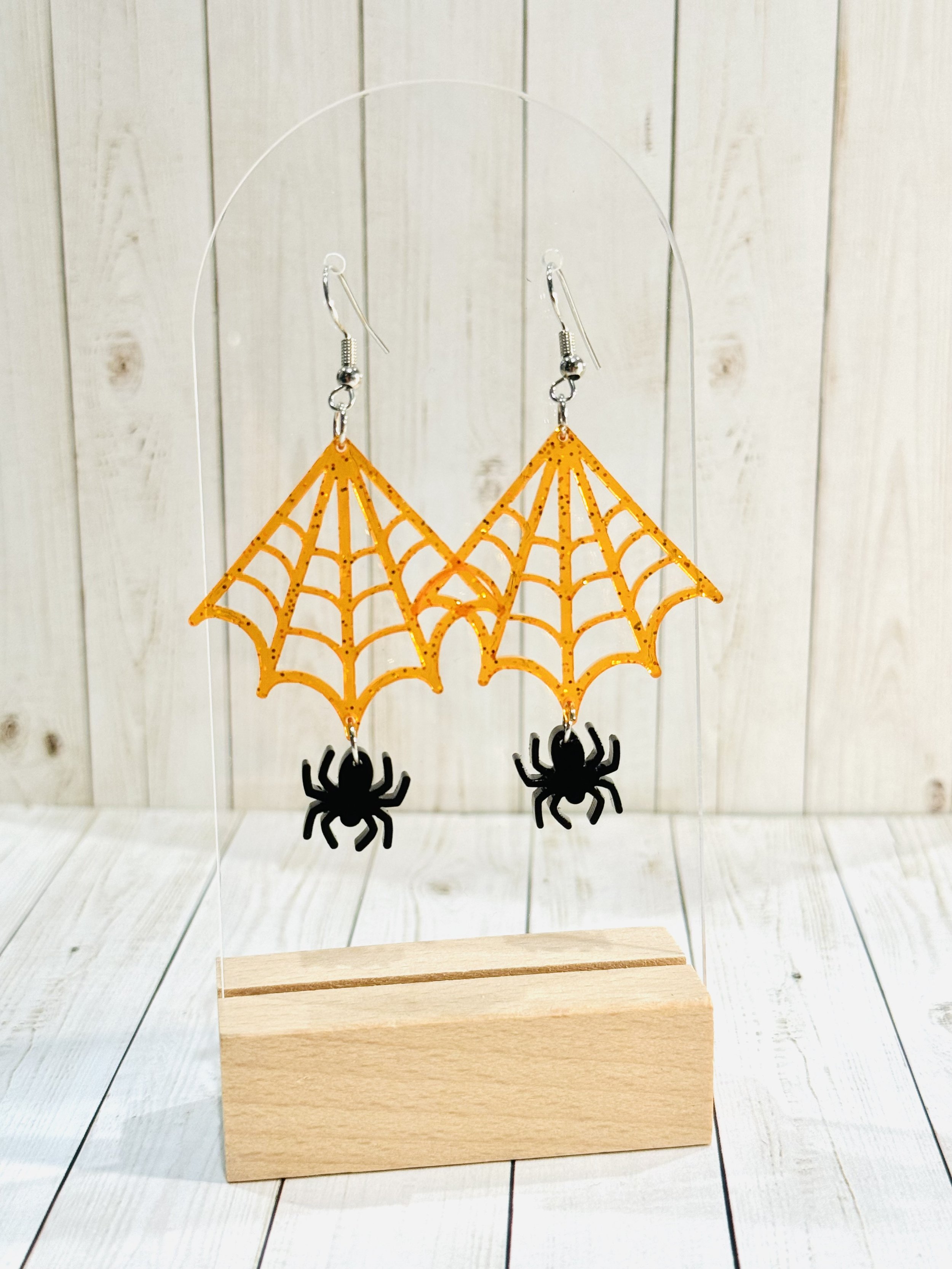 Spider Web Earrings