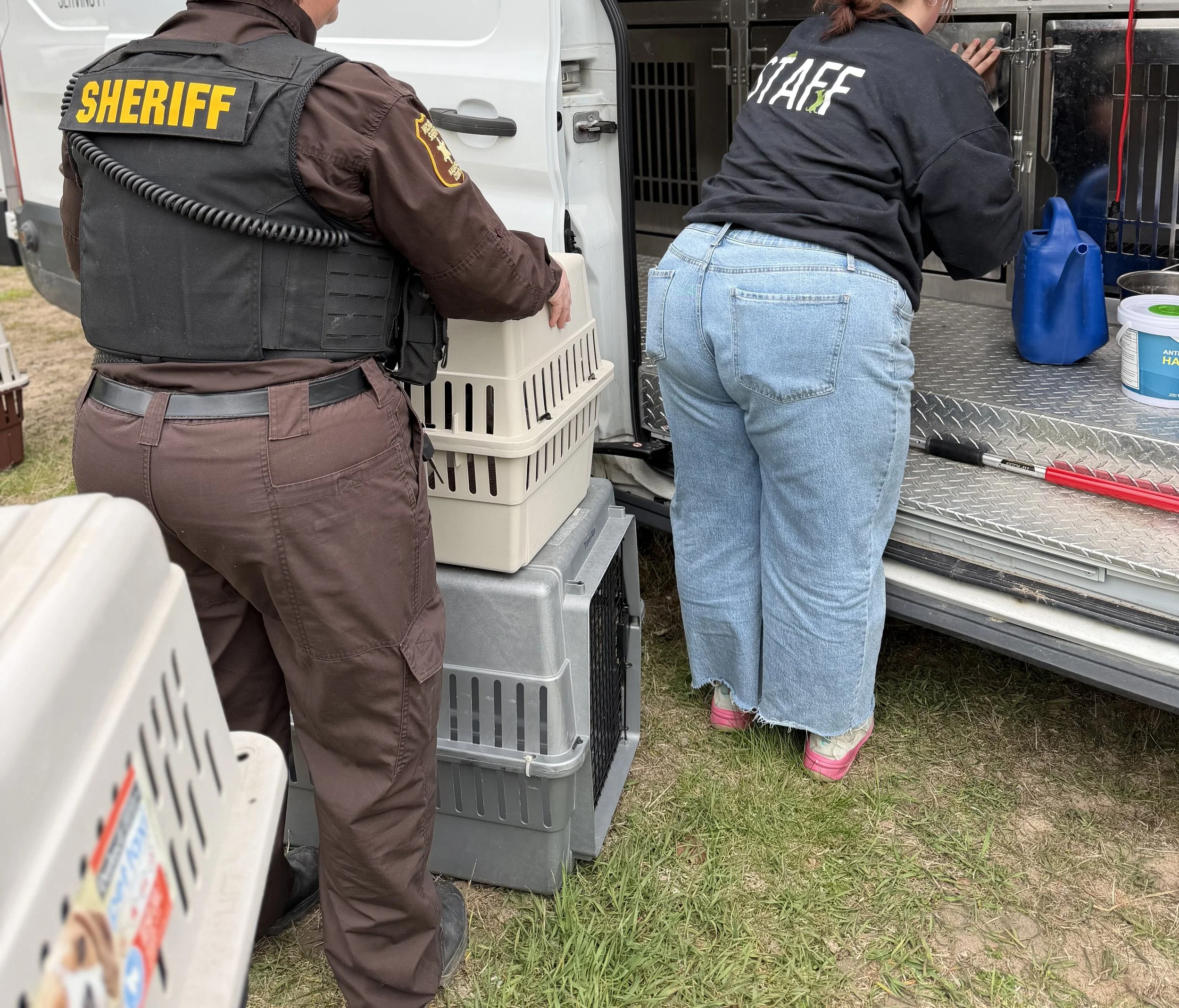 Little Traverse Bay Humane Society Assists Kalkaska County Animal Control with Large Dog Surrender