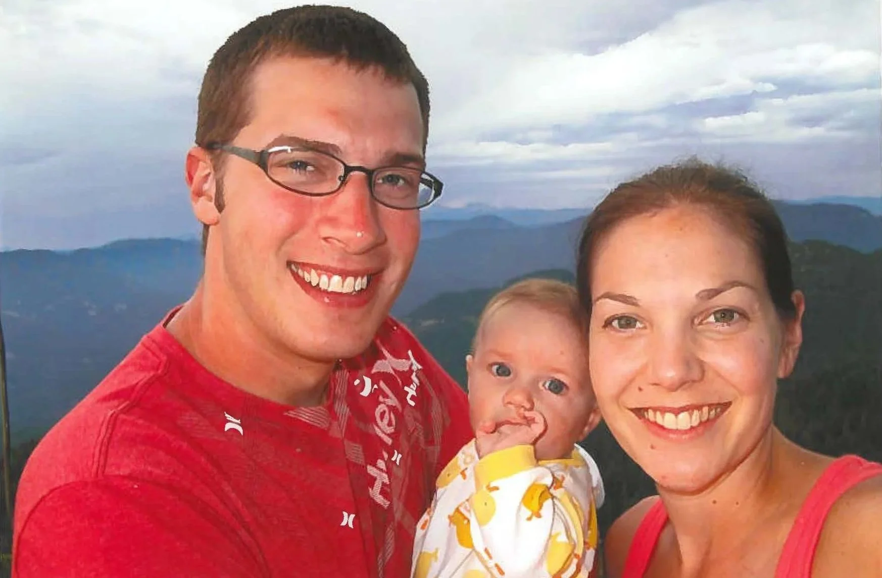 Virginia, Isaak, and Aliza on a camping trip