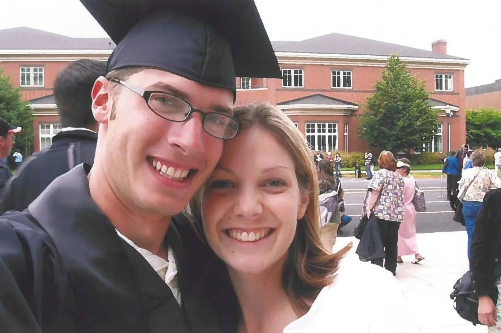 Virginia and Isaak on his graduation day