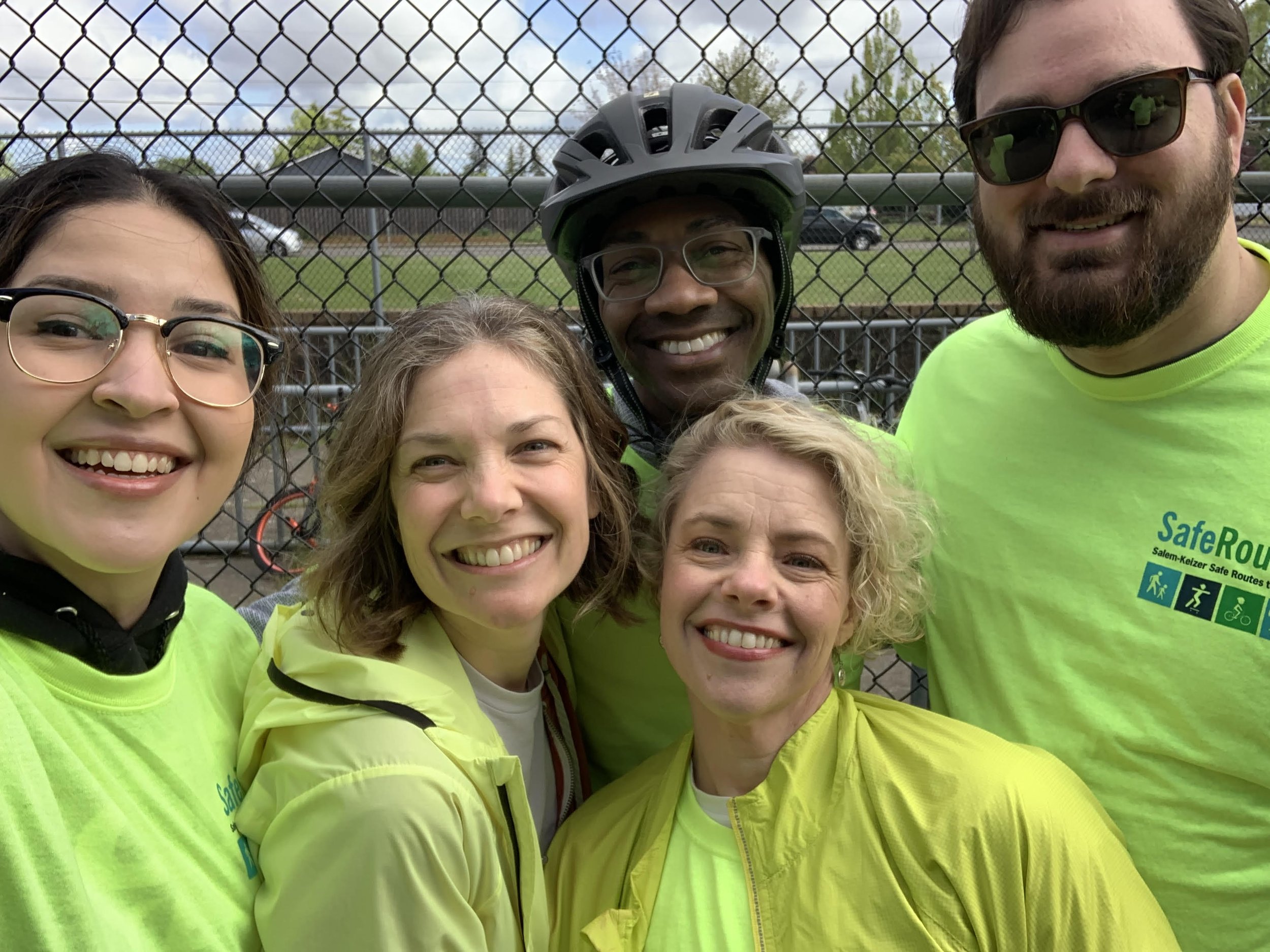Bike bus for safe routes to school