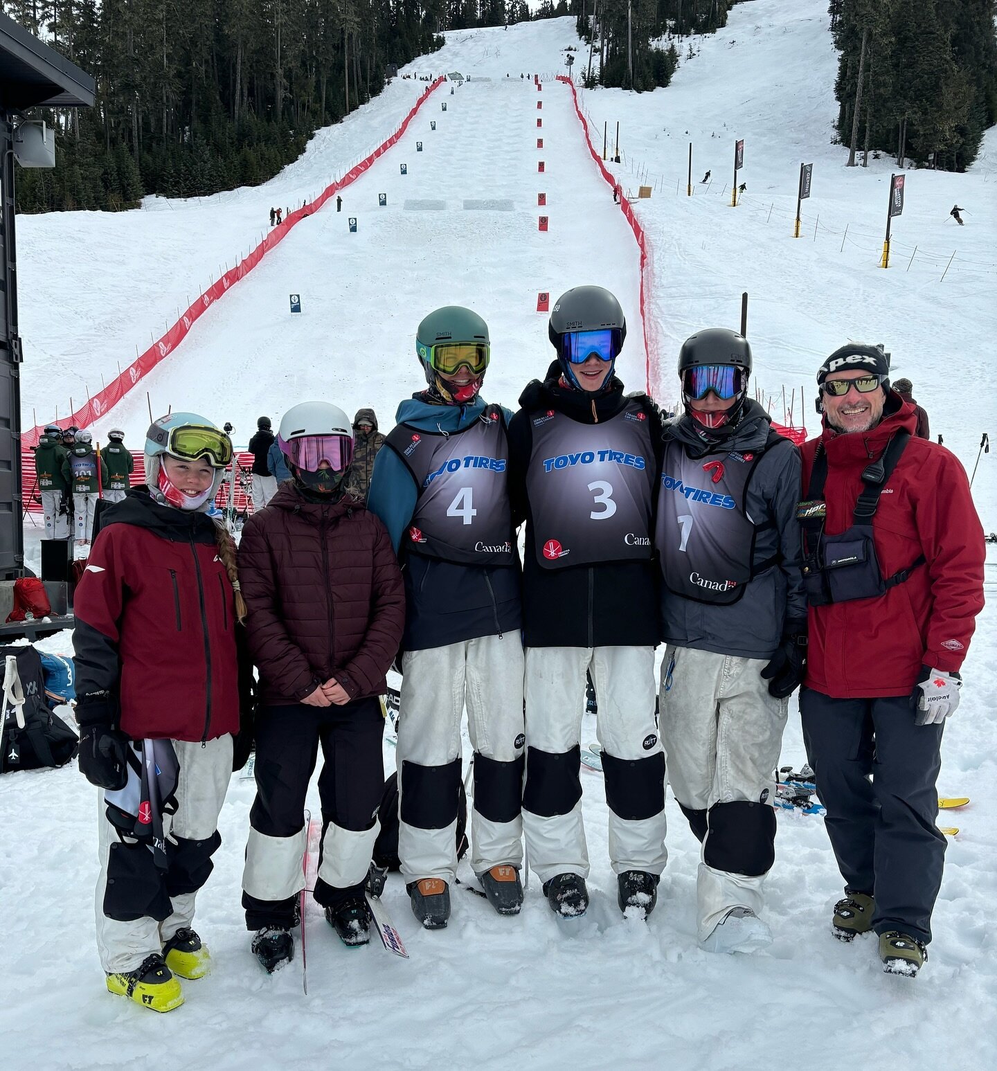 Team Apex at Junior National Moguls in Whistler! Missing Emelie McCaughey