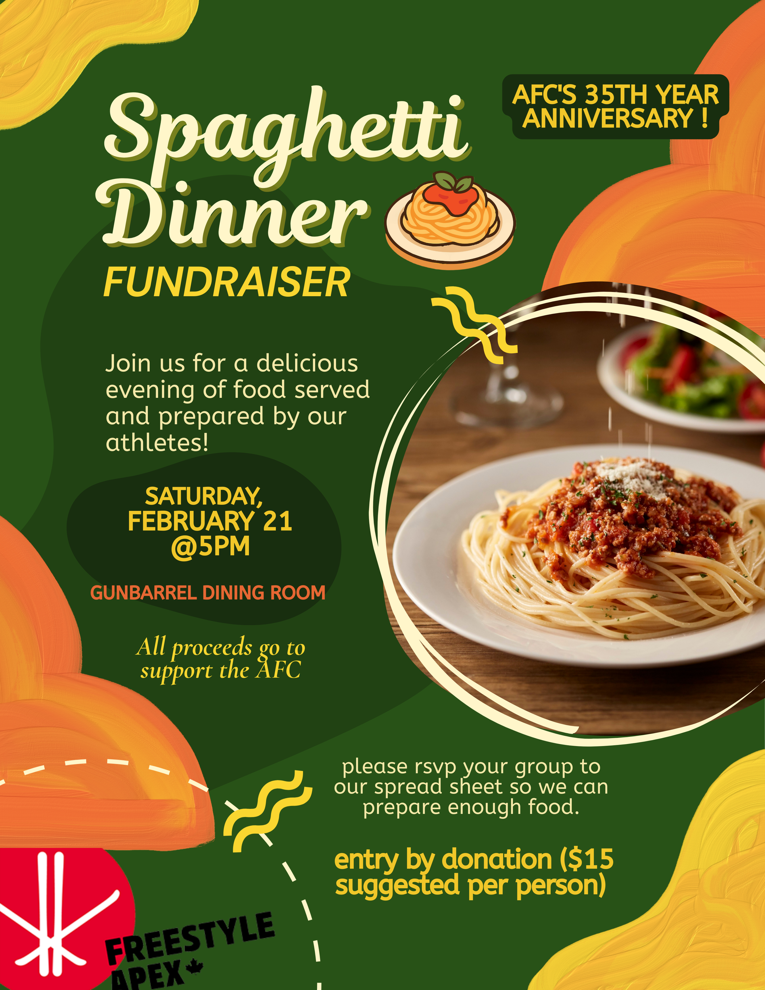 Spaghetti Dinner Fundraiser