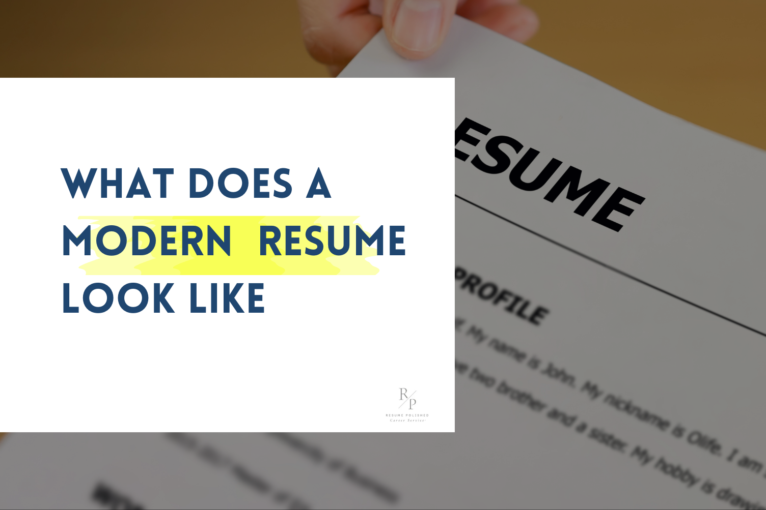 Crafting a Modern Resume: A Guide for Success in the Digital Age