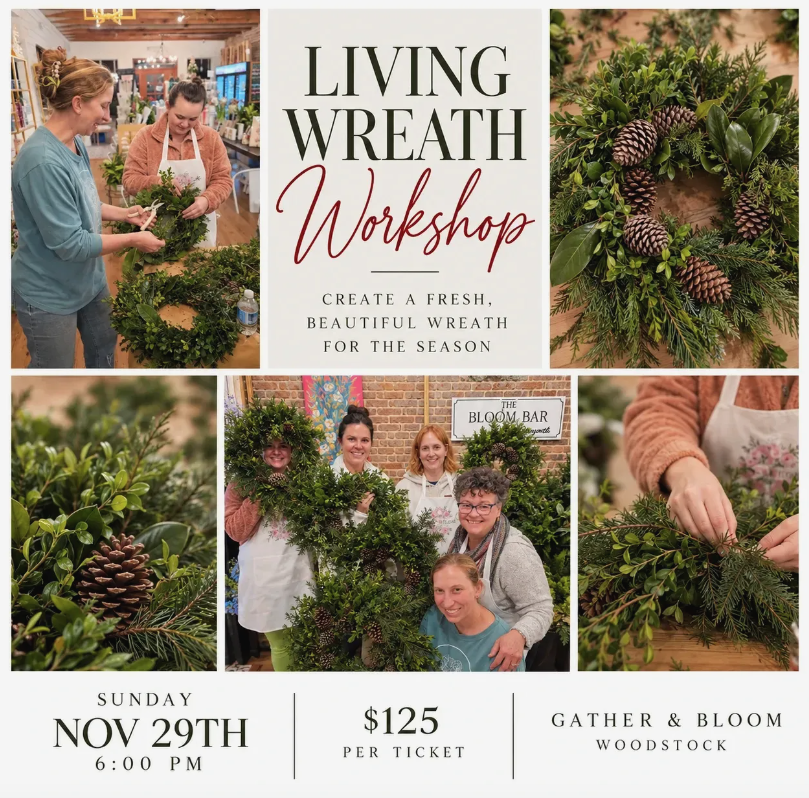11/29 Living Wreath Workshop