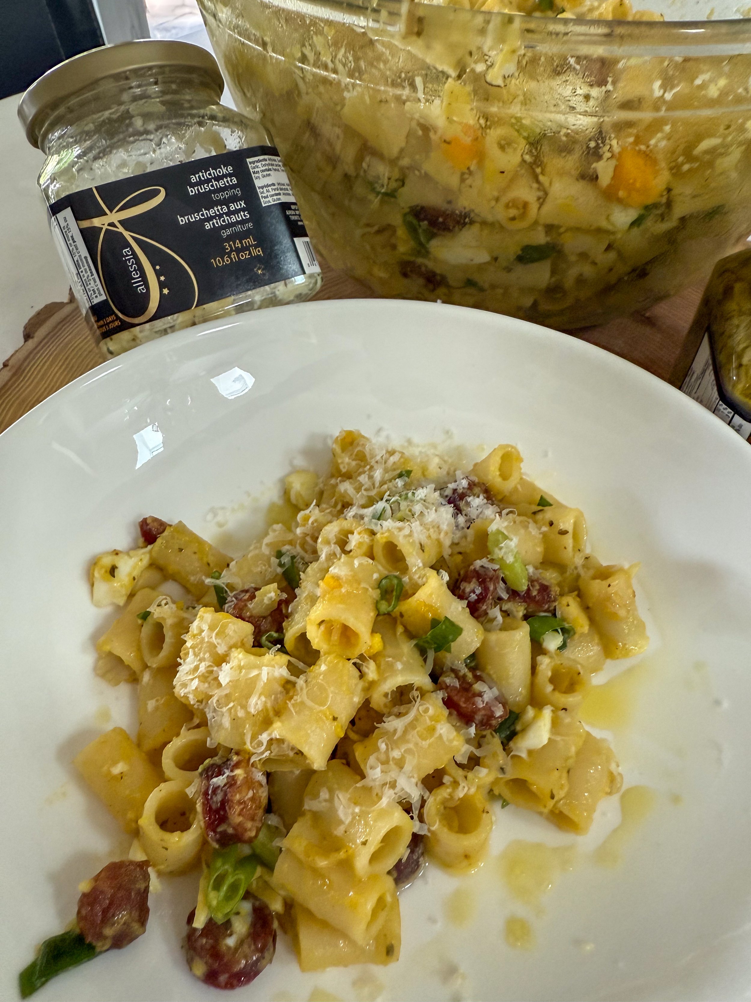 Artichoke Bruschetta Pasta Salad