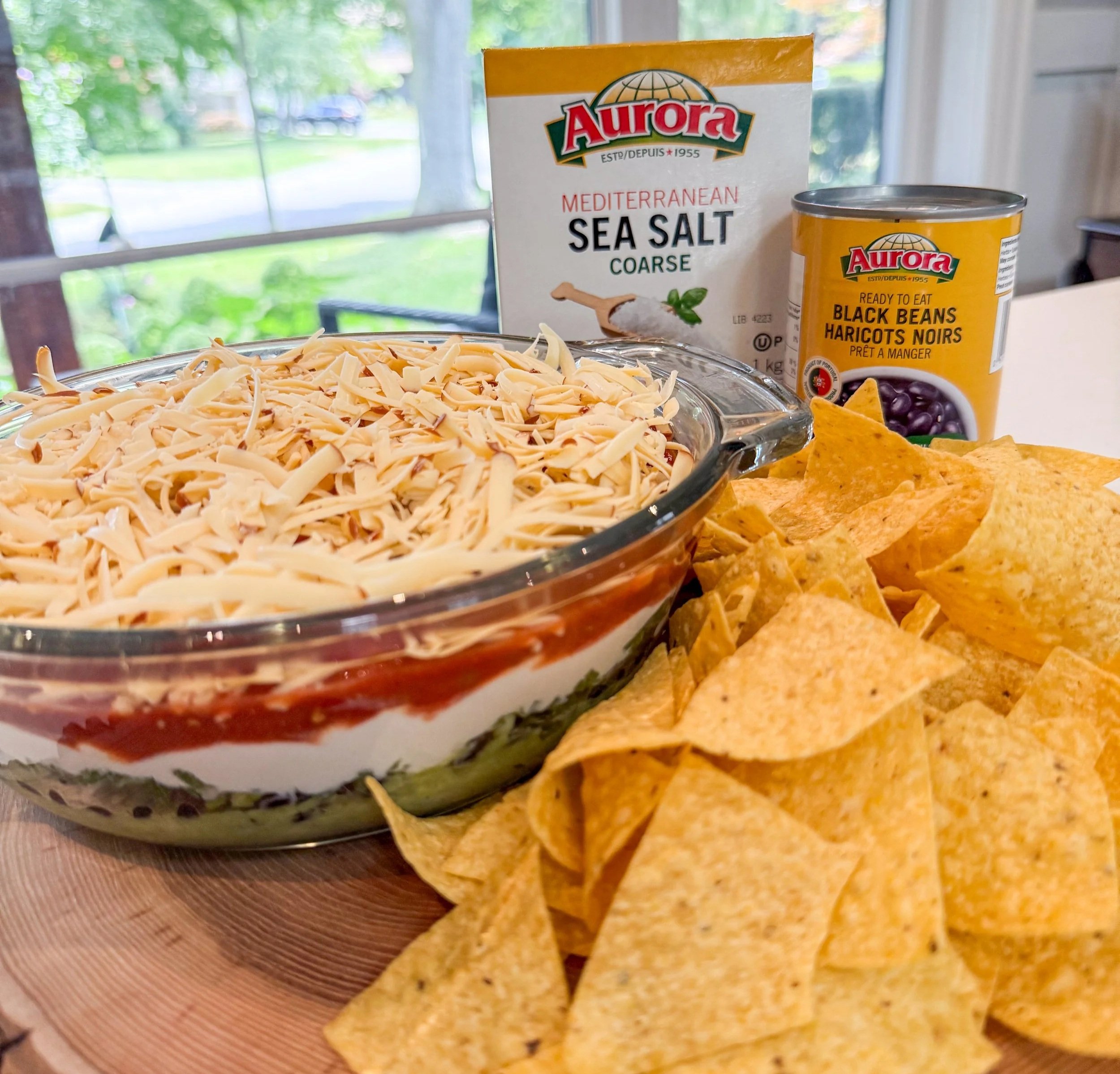 Black Bean Layered Salsa Dip