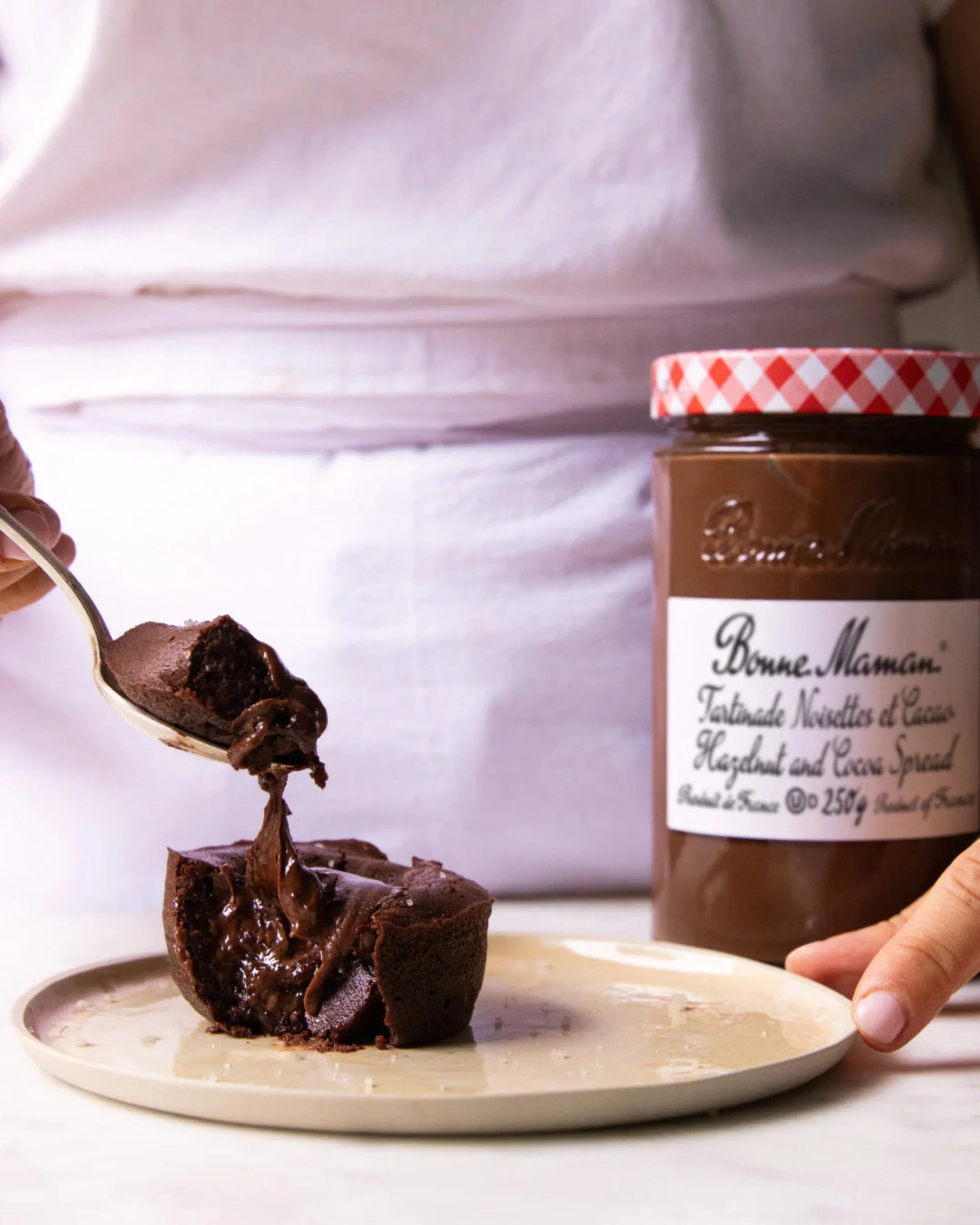 Hazelnut and cocoa spread fondant