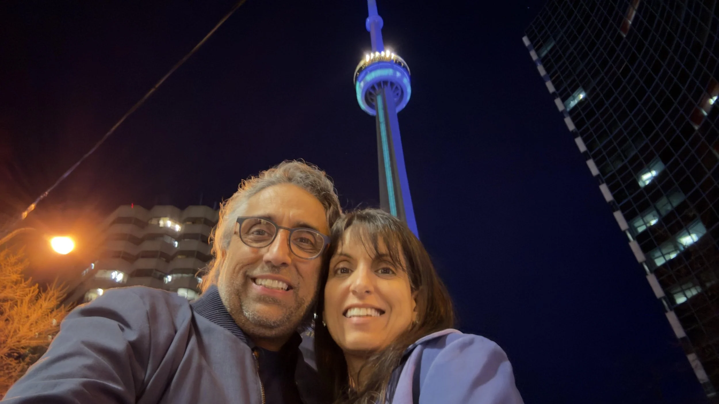 Arun & Soania Mathur and CN Tower