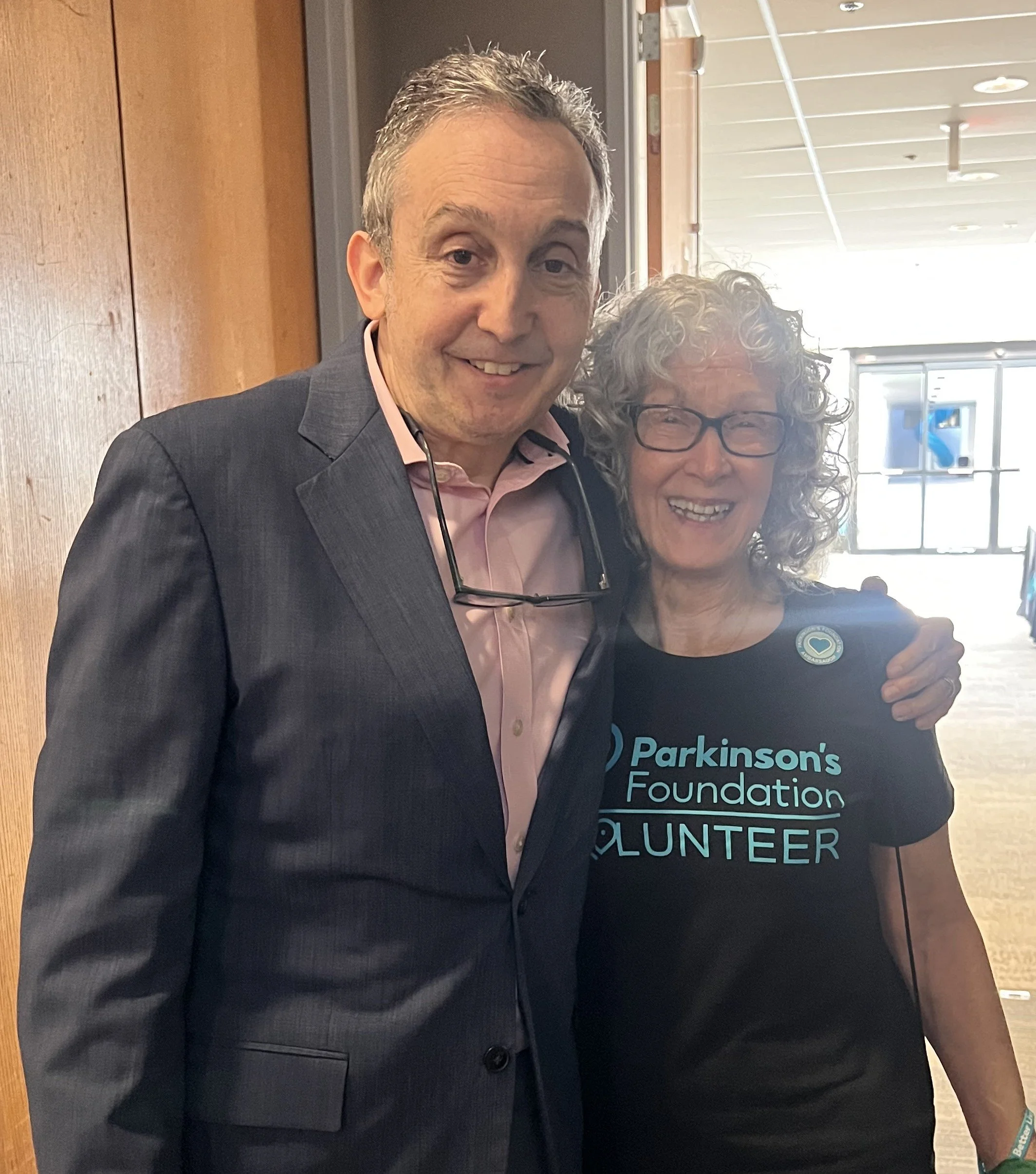 Carolyn Wilson with Dr. Michael Okun