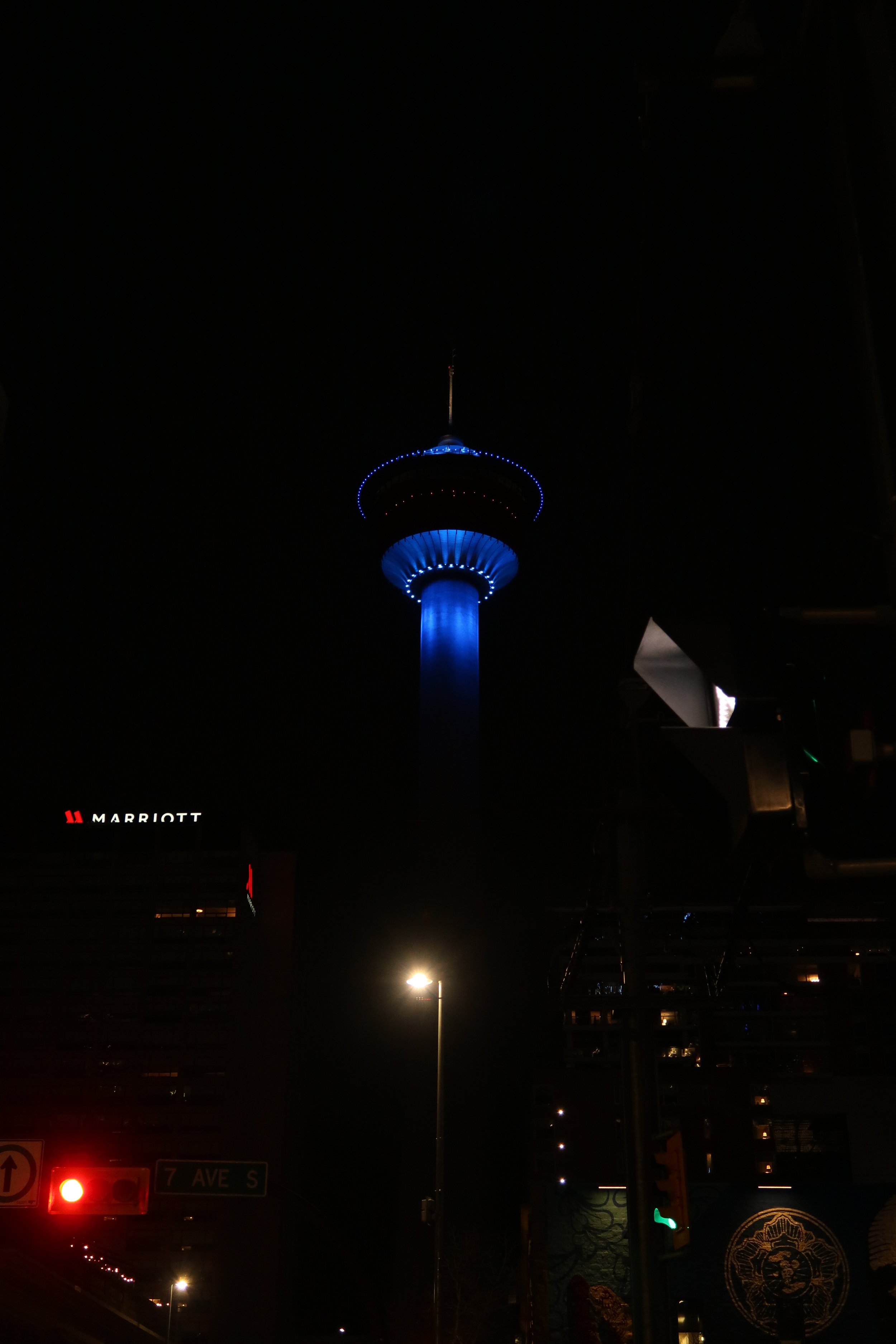 Calgary Tower in downtown Calgary, Alberta, Canada