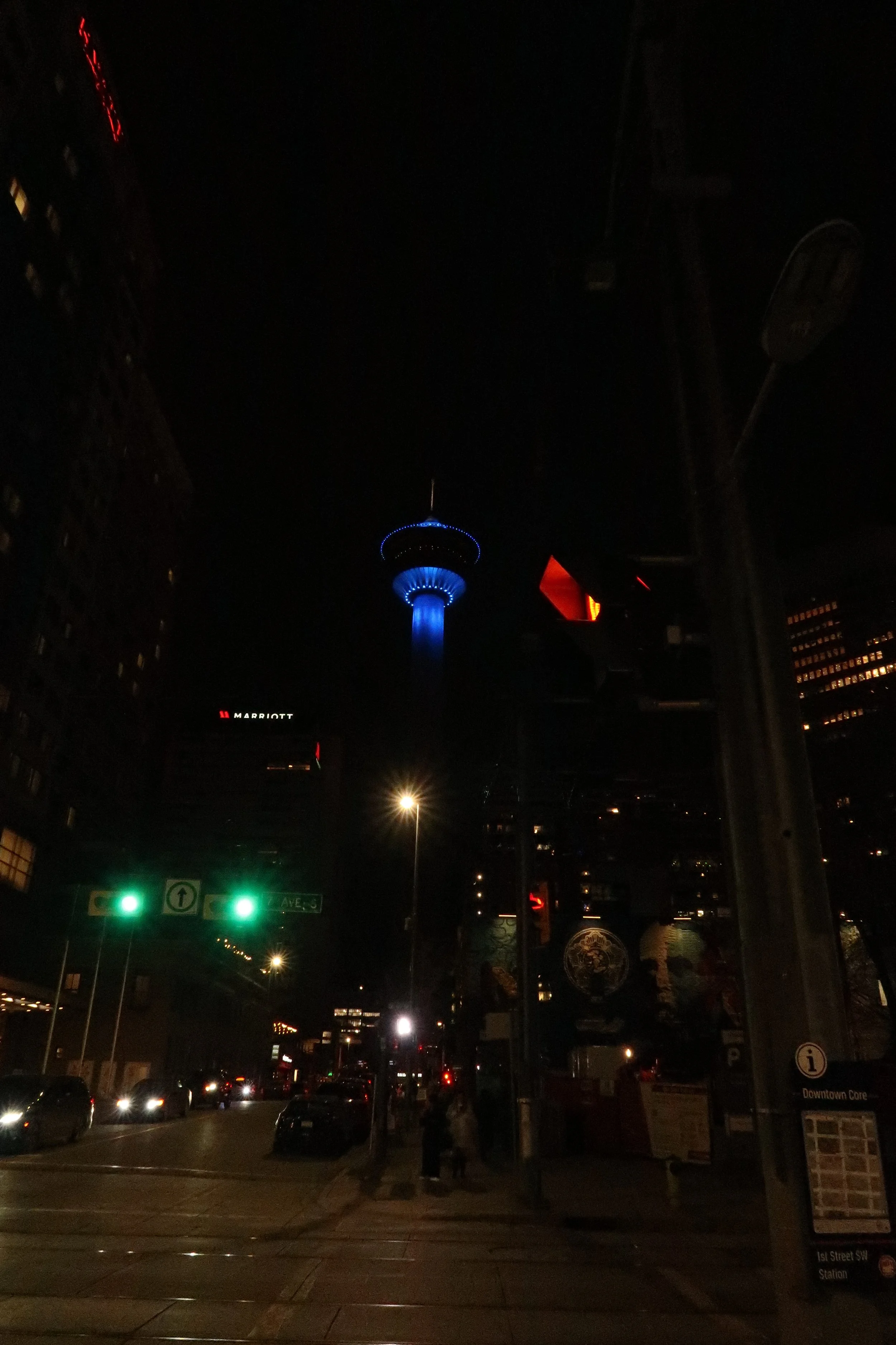 Calgary Tower in downtown Calgary, Alberta, Canada
