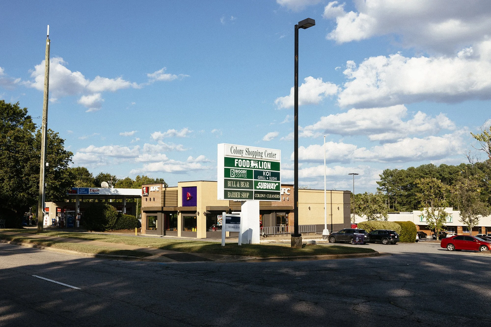 Colony Shopping Plaza, Raleigh, North Carolina, 2023. 5X7" Archival Pigment Print