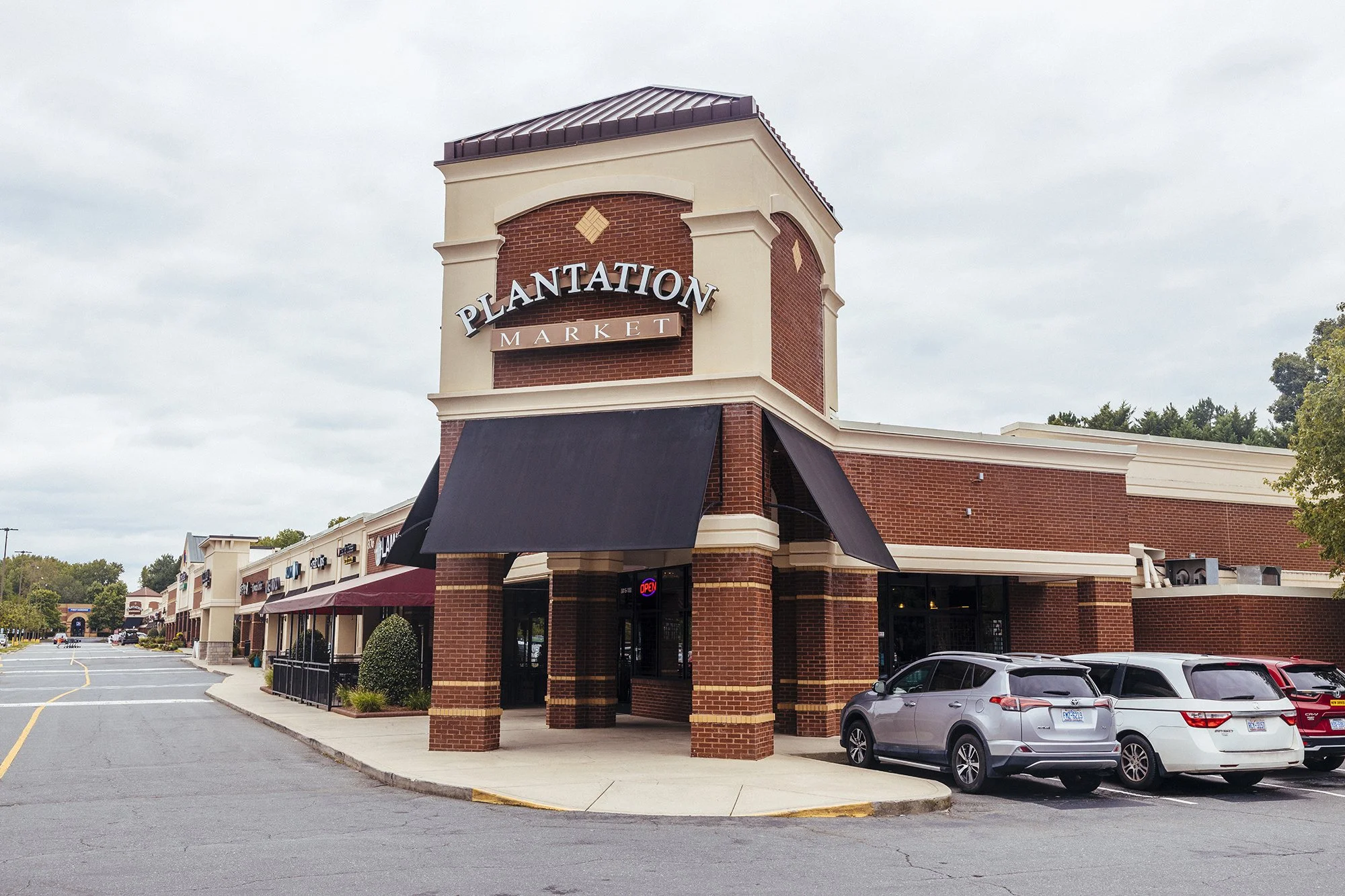 Plantation Market(facing east), Matthews, North Carolina, 2023. 5X7" Archival Pigment Print