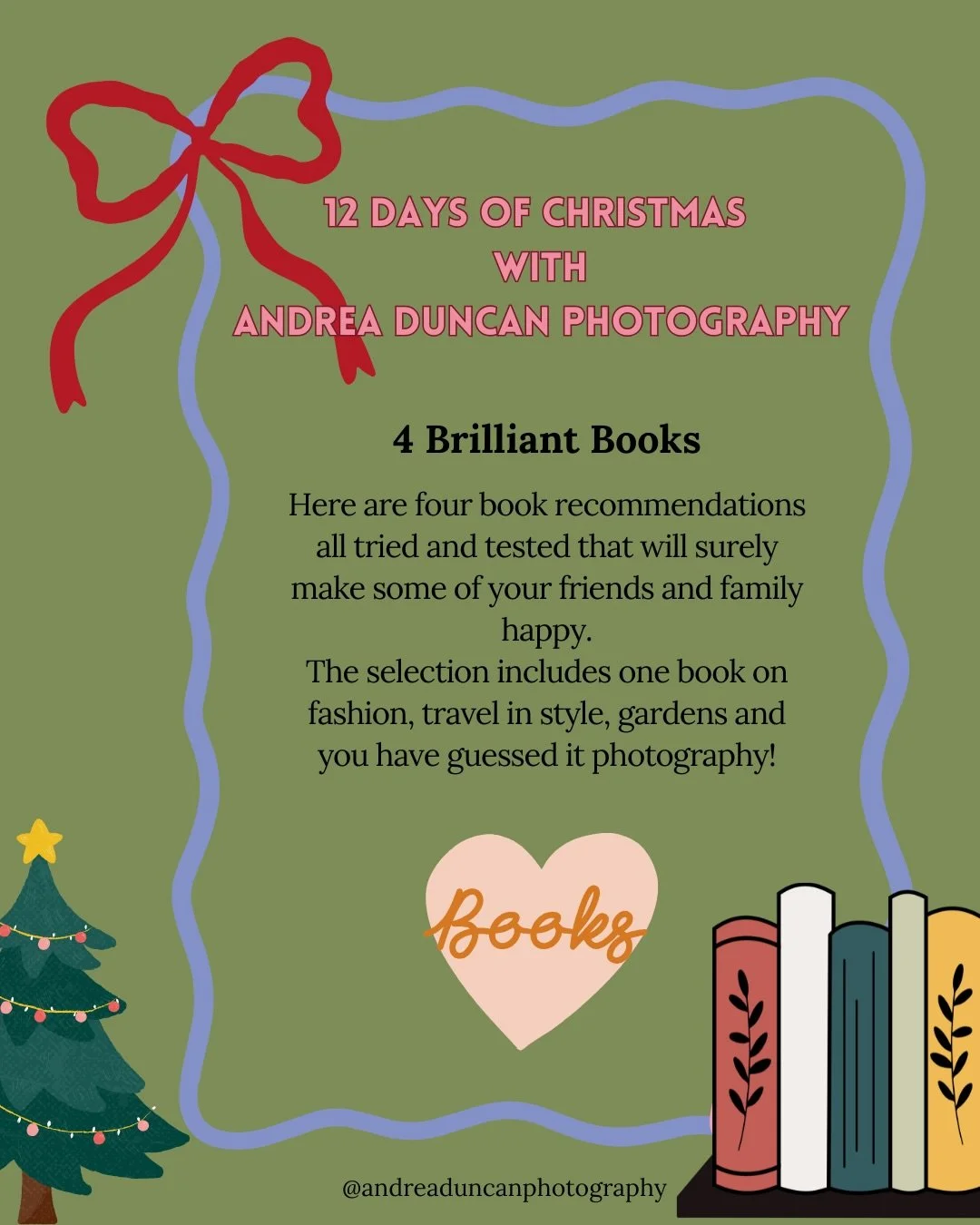 B O O K  R E C O M M E N D A T I O N

I love books and enjoy gifting them too. So many wonderful nonfiction books out there to choose just the right one. 

If you can order from your local bookshop rather than Amaz..

#bookrecommendation
#wesanderson