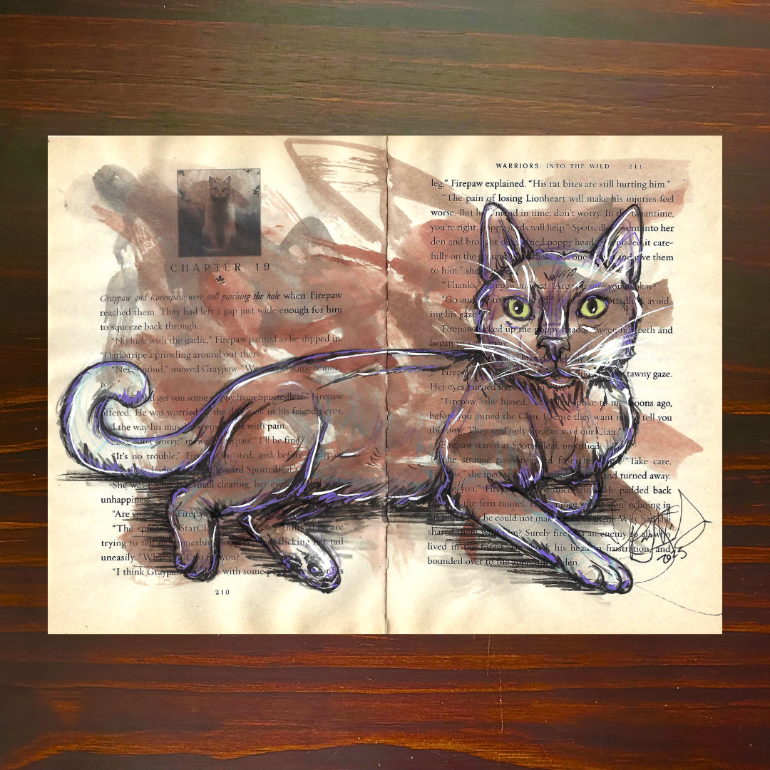 "Warriors: Into the Wild" 210-211, Book Page Indoodle