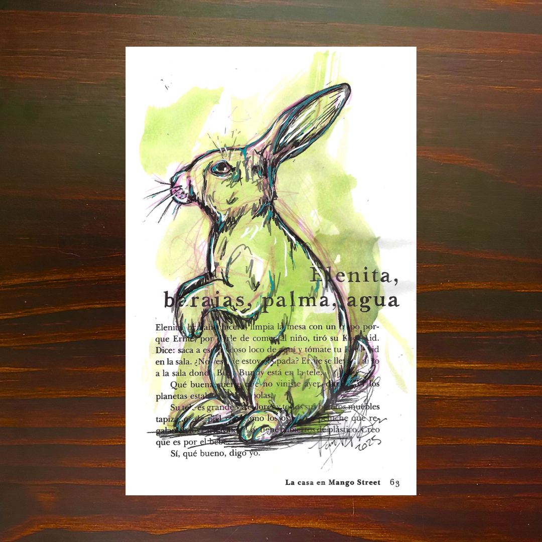 "Elenita, barajas, palma, agua" 63, Book Page Indoodle