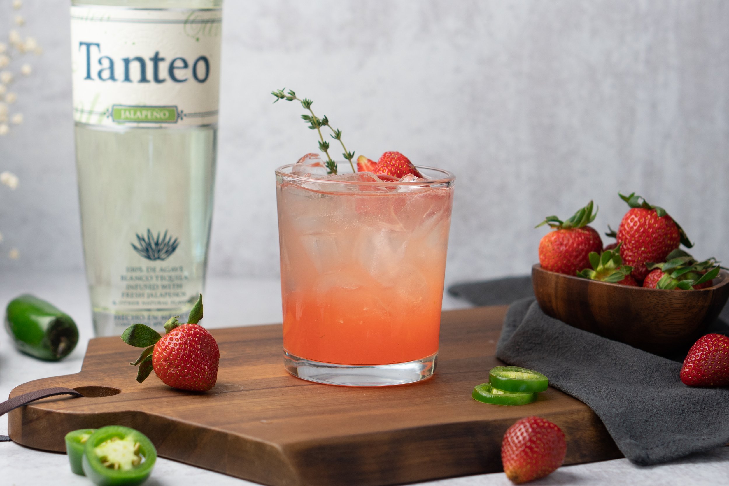 Strawberry Jalapeno Margarita — Tanteo Tequila