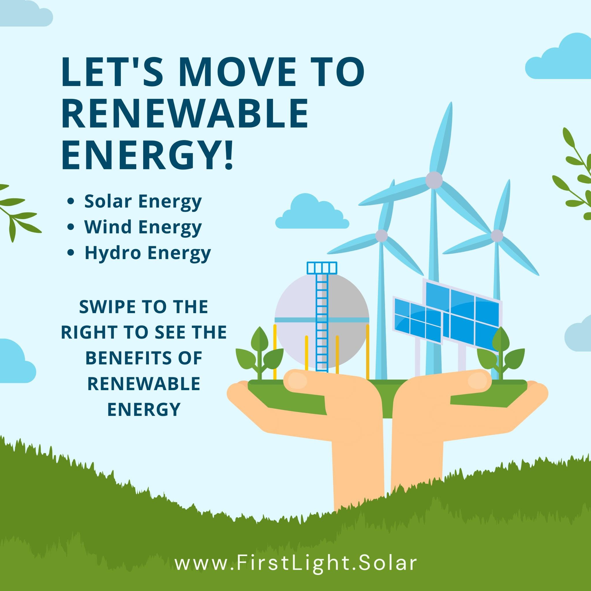 Renewable energy is the way of the future. By choosing solar power for your home or business you can reduce your energy cost and help our environment.