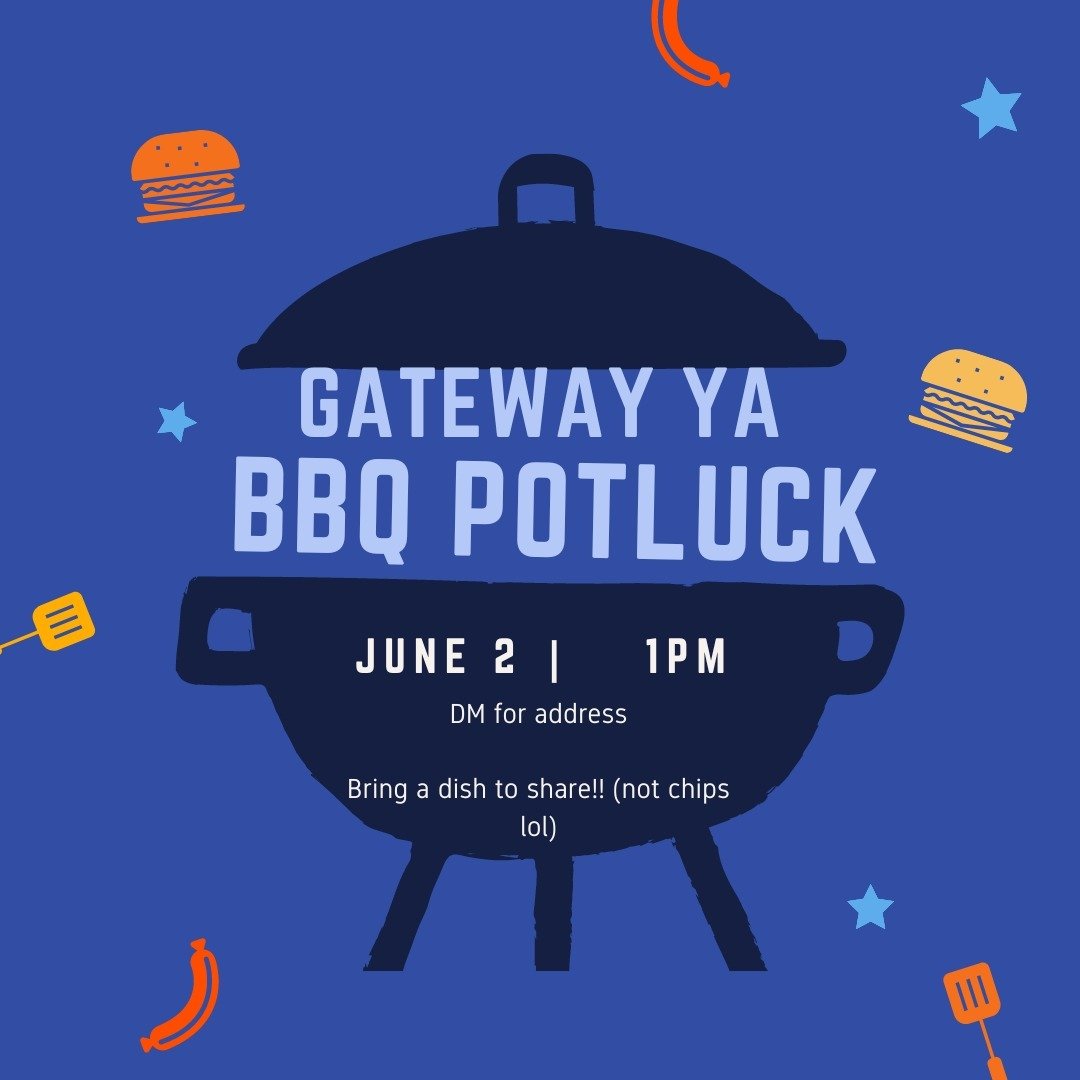 Gateway Young Adult BBQ Potluck this Sunday!!!!!

When: June 2nd at &sim;1pm
Where: Isaiah's house (DM for address)

Bring a main dish to share (preferably not chips:)
