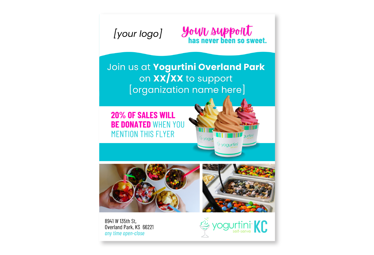 Fundraising Tools Overland Park — Yogurtini KC