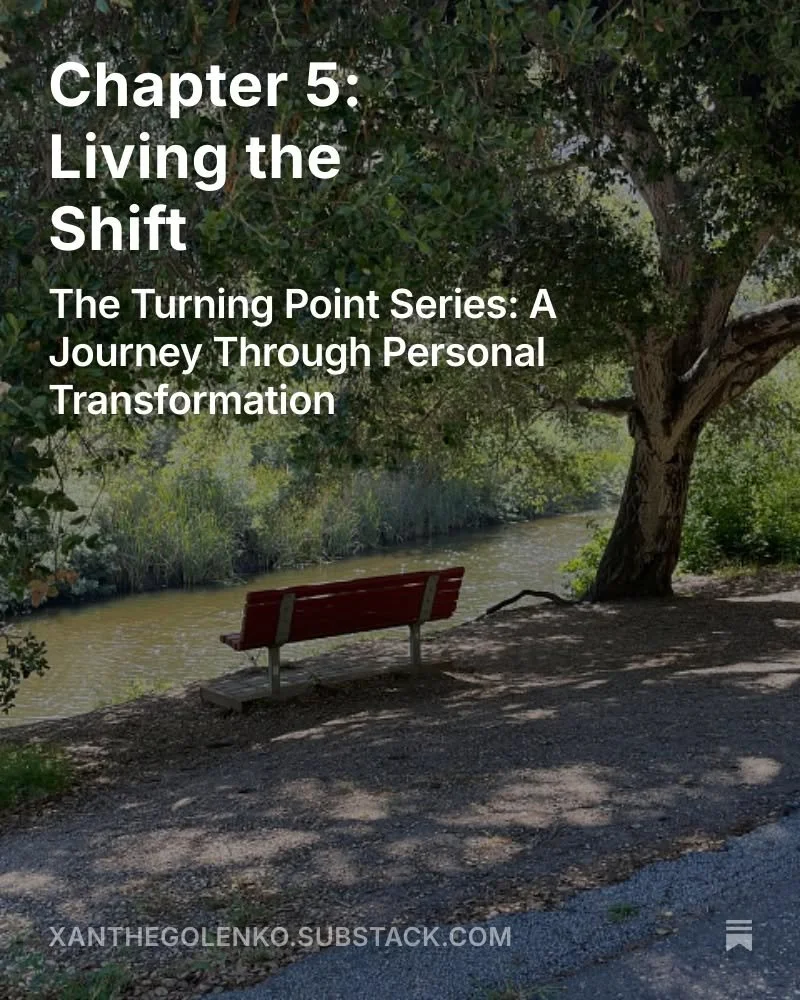 Chapter 5: Living the Shift
The Turning Point Series: A Journey Through Personal Transformation

&ldquo;This is not the end of the story. This is the beginning of becoming.&rdquo;

This stage isn&rsquo;t flashy. It&rsquo;s where the rubber meets the 