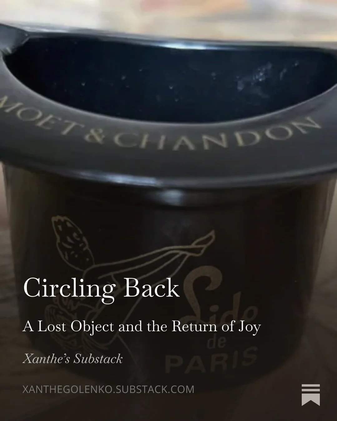 Some objects carry more than dust and memory &mdash; they carry chapters of who we once were.

This week I shared a story on Substack about a small, unexpected object from my past: a Lido de Paris ashtray, lost, found, and quietly symbolic. What bega
