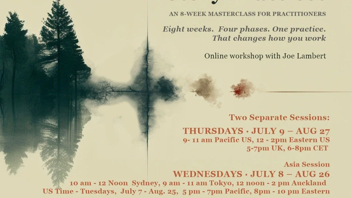 For anyone who is interested in gaining a deeper understanding of storytelling and it's potential, I highly recommend this 8-week online workshop offered by Joe Lambert across two time zones.

Find out more and register here: https://www.storyhost.ne