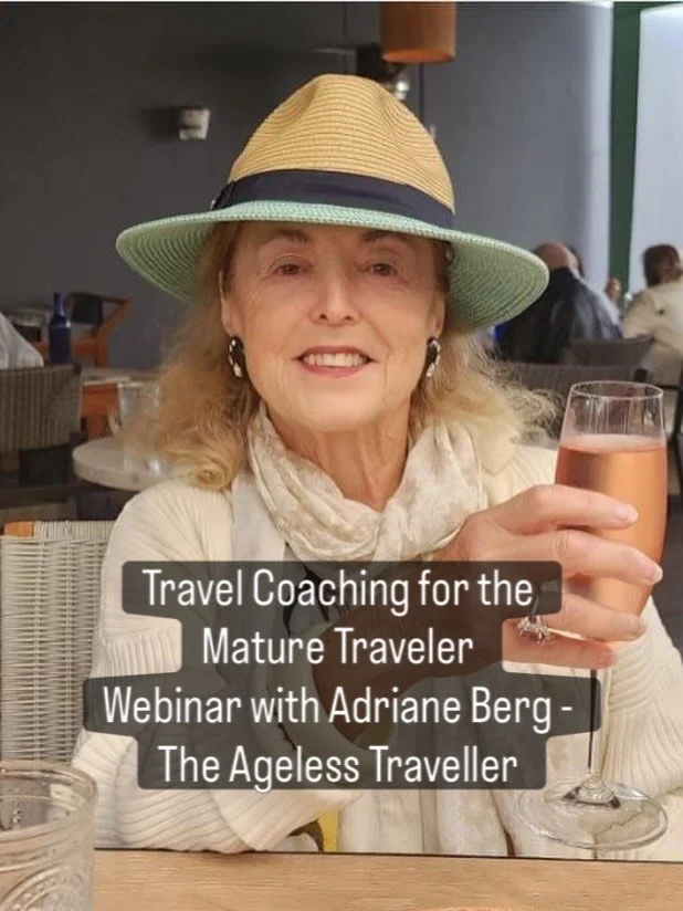 Join Adriane Berg alongside Sahara Rose De Vore, the founder of The Travel Coach Network for a free webinar: &ldquo;Travel Coaching for the Mature Traveler: Make Money, Travel More, Inspire Others&rdquo; 

June 10
9 AM Pacific | 12 Noon Eastern | 5 P