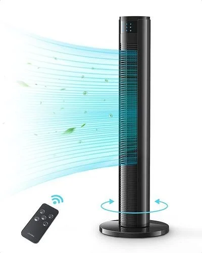 New 36” Oscillating Tower Fan Bladeless with Remote Quiet Cooling
