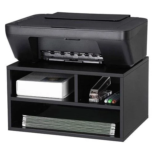 New Black Steel Desktop Printer Stand for Office