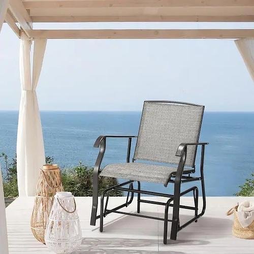 New Metal Outdoor Rocking Chair, Porch Swing Glider Chair