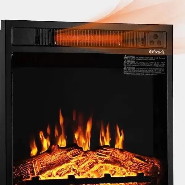 New Turbro Fireside 18 in. Electric Fireplace Insert, Remote Control